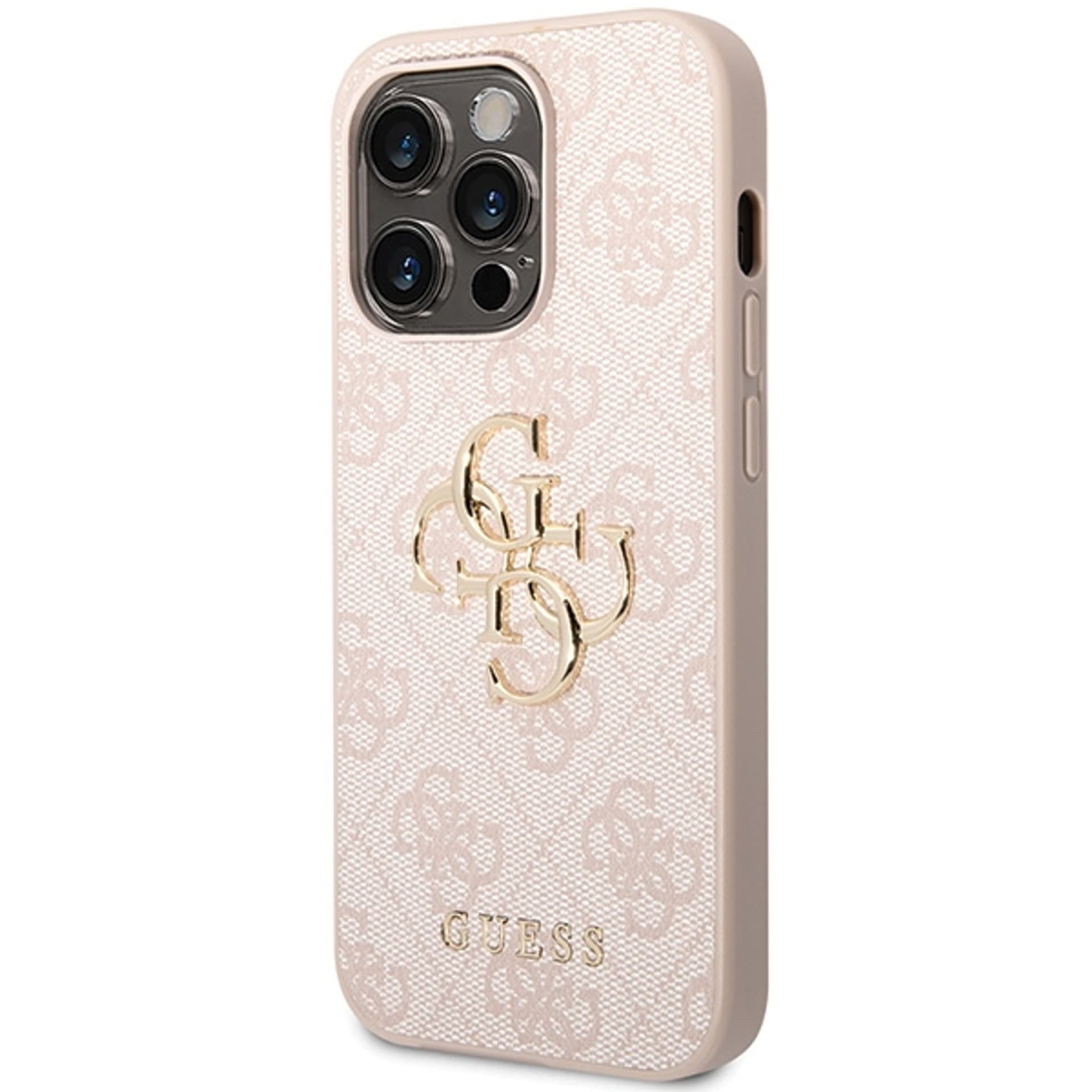 

Guess GUHCP15L4GMGPI iPhone 15 Pro 6.1" różowy/pink hardcase 4G Big Metal Logo