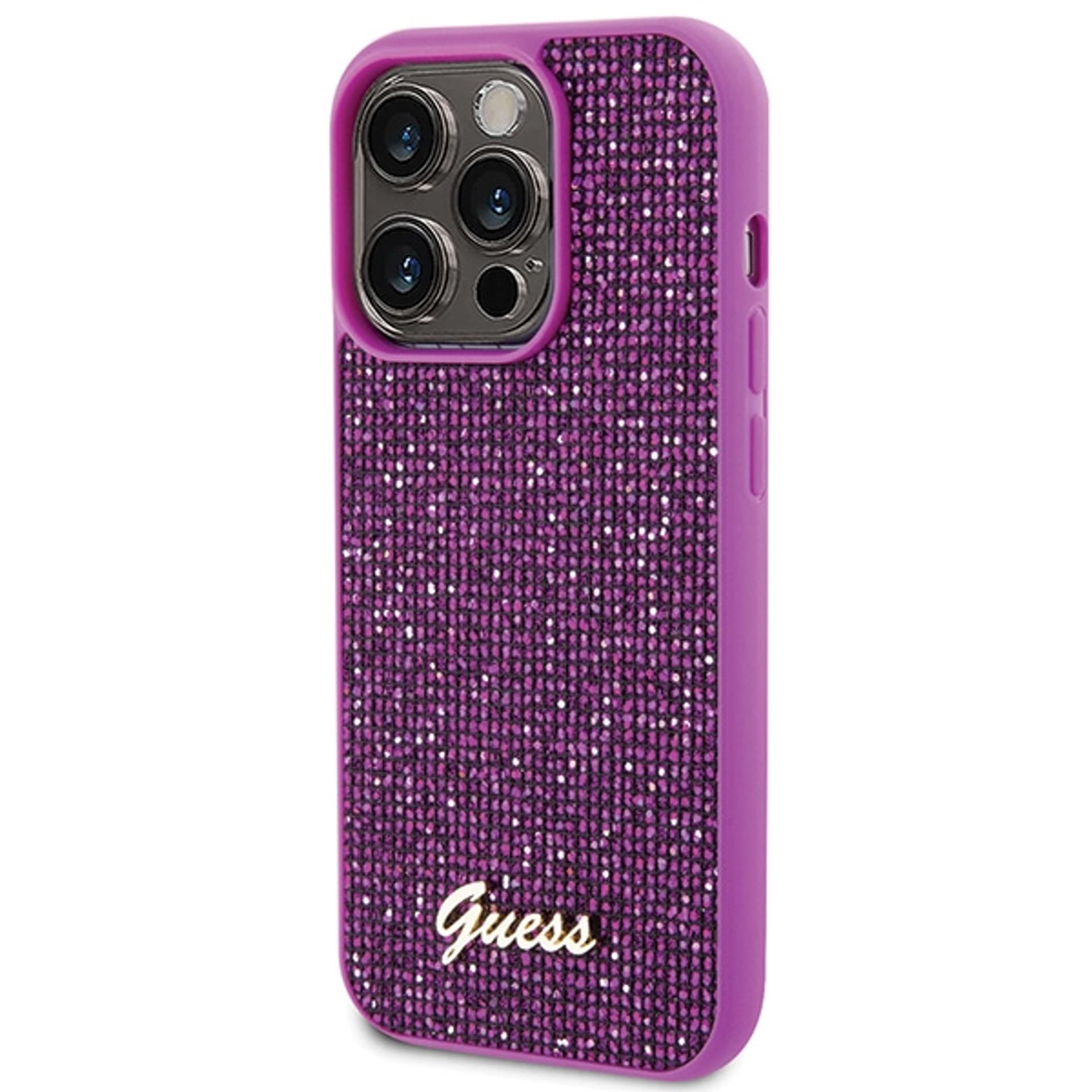

Guess GUHCP15LPMSDGSF iPhone 15 Pro 6.1" fuksja/fuschia hardcase Disco Metal Script