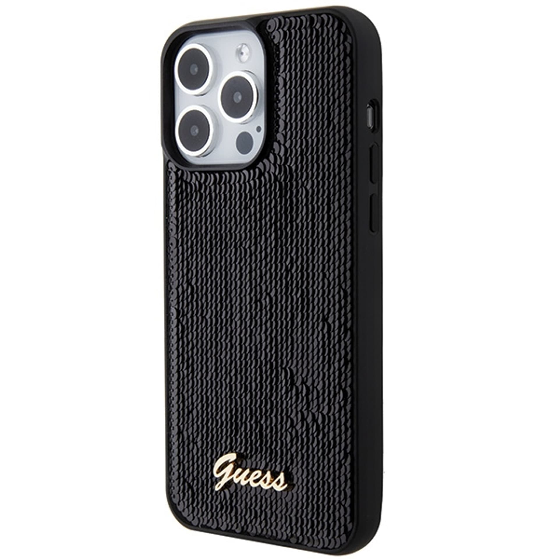 

Guess GUHCP15LPSFDGSK iPhone 15 Pro 6.1" czarny/black hardcase Sequin Script Metal