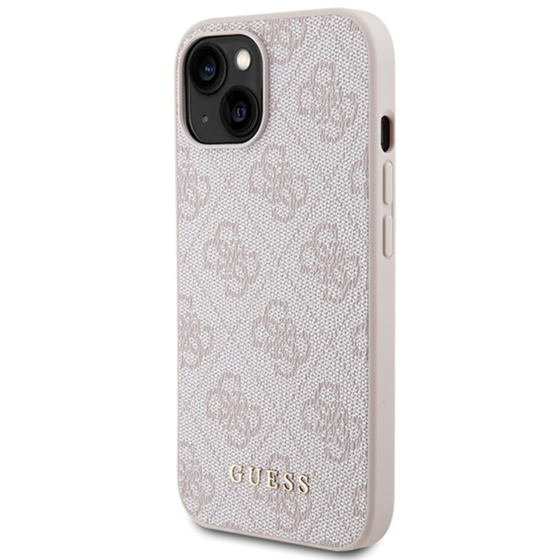

Guess GUHCP15SG4GFPI iPhone 15 6.1" różowy/pink hard case 4G Metal Gold Logo