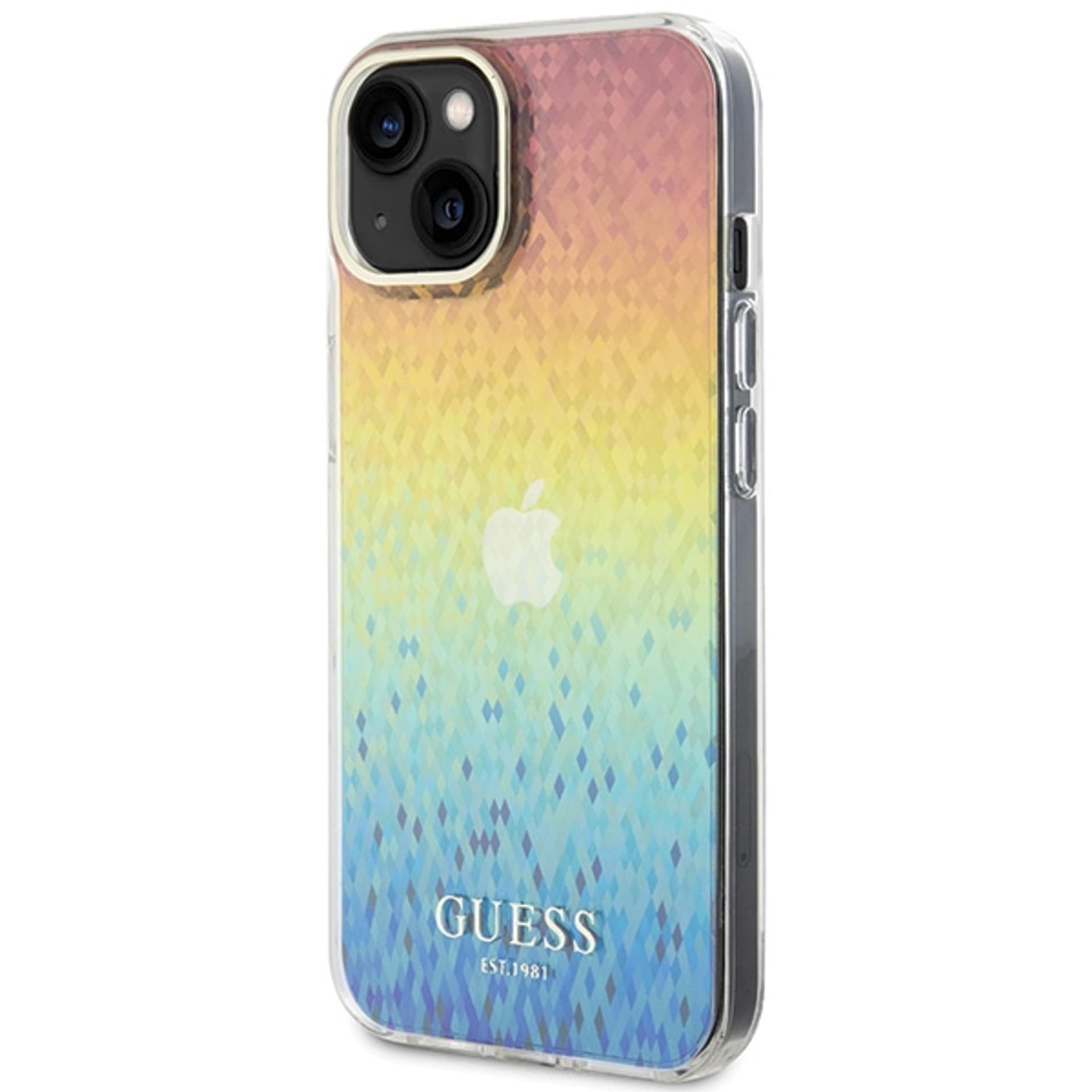 

Guess GUHCP15SHDECMI iPhone 15 6.1" wielokolorowy hardcase IML Faceted Mirror Disco Iridescent