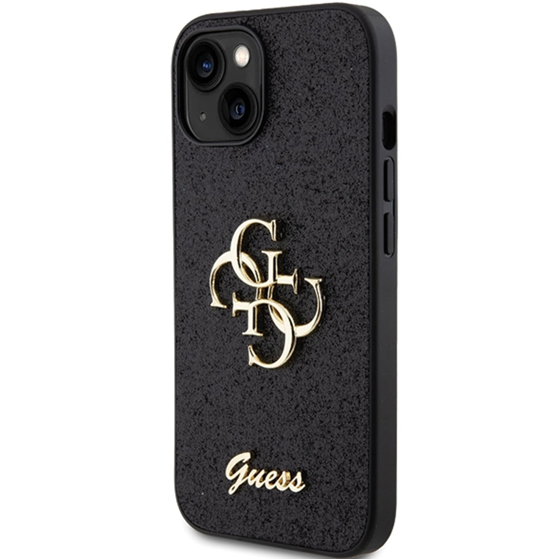 

Guess GUHCP15SHG4SGK iPhone 15 6.1" czarny/black hardcase Glitter Script Big 4G