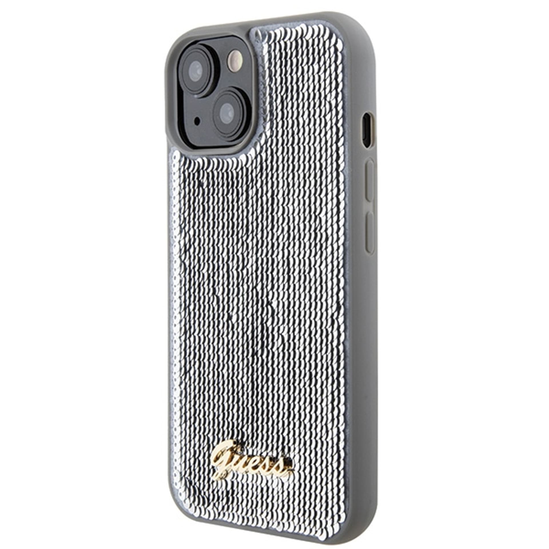 

Guess GUHCP15SPSFDGSS iPhone 15 6.1" srebrny/silver hardcase Sequin Script Metal
