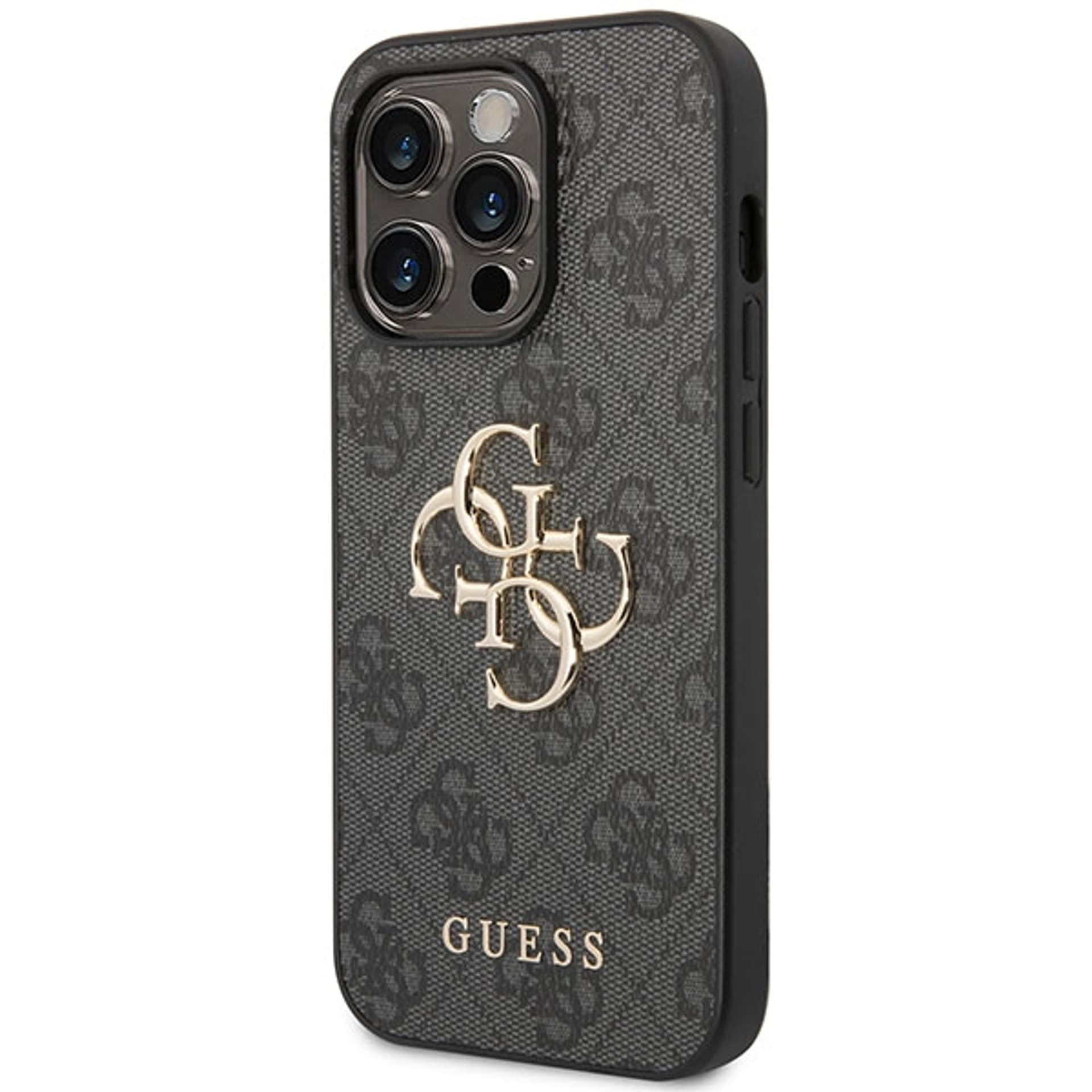 

Guess GUHCP15X4GMGGR iPhone 15 Pro Max 6.7" szary/grey hardcase 4G Big Metal Logo