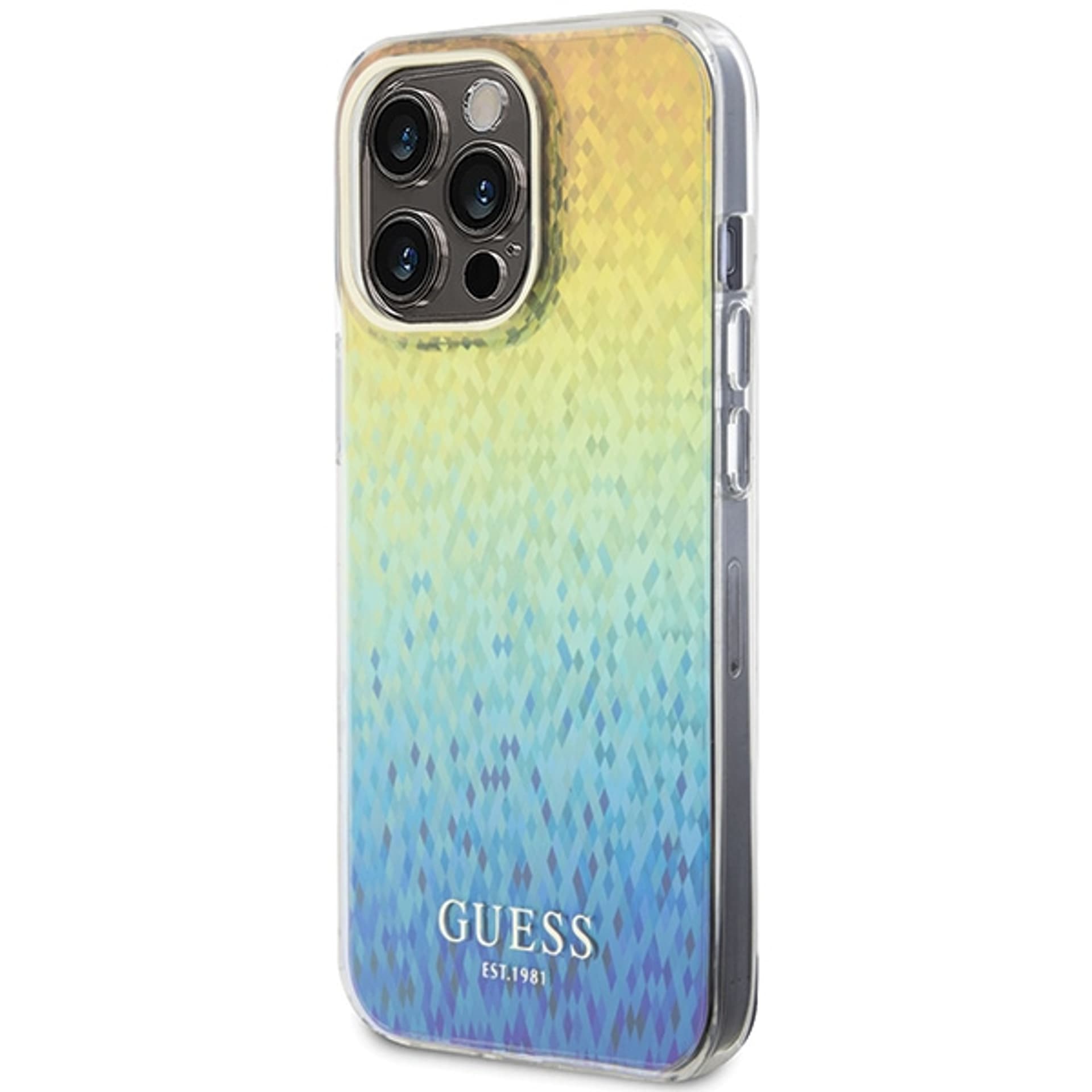 

Guess GUHCP15XHDECMI iPhone 15 Pro Max 6.7" wielokolorowy hardcase IML Faceted Mirror Disco Iridescent