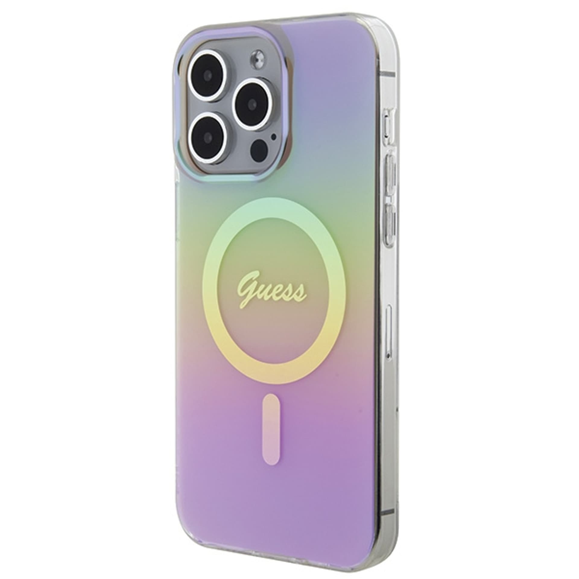 

Guess GUHMP15LHITSP iPhone 15 Pro 6.1" różowy/pink hardcase IML Iridescent MagSafe