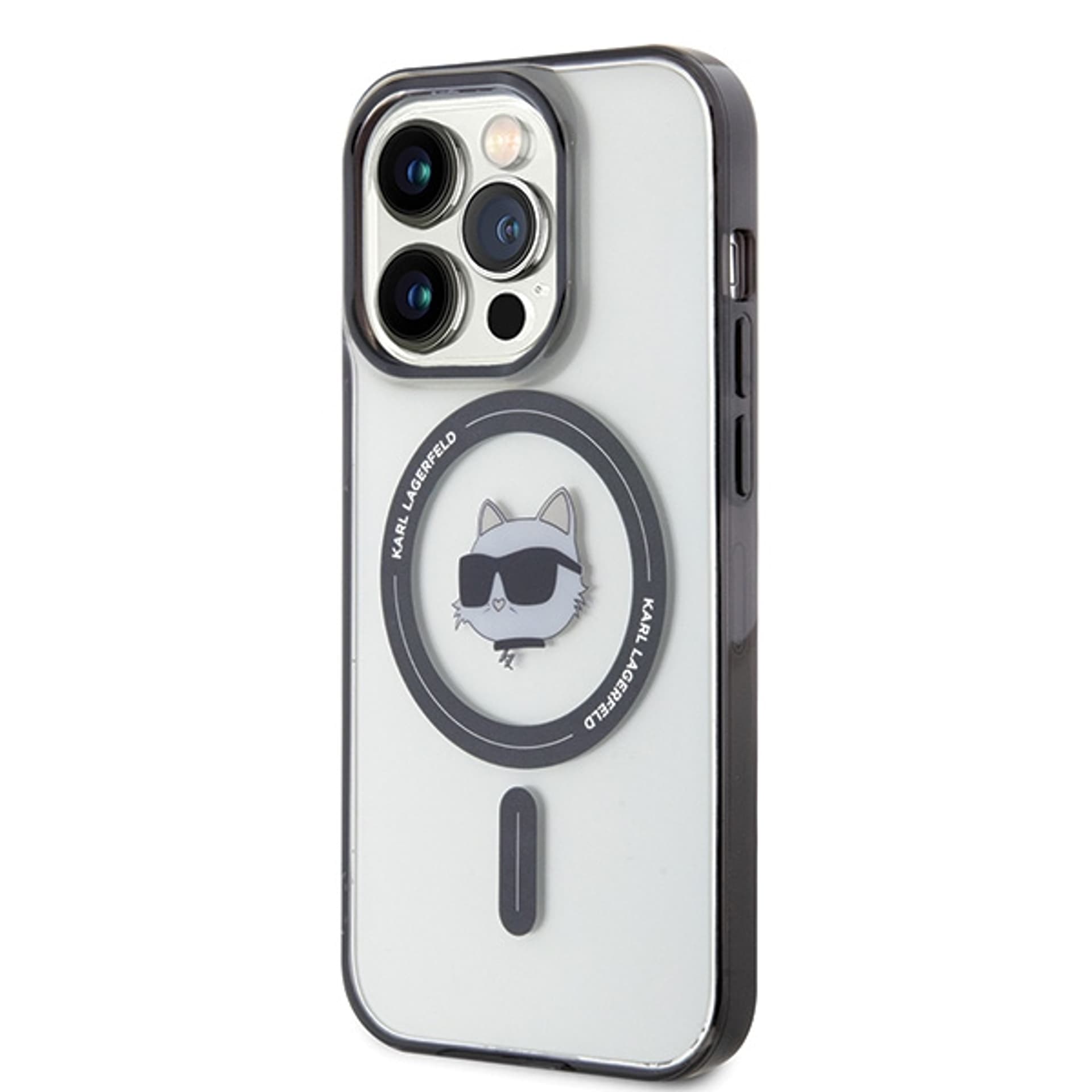 

Karl Lagerfeld KLHMP15LHCHNOTK iPhone 15 Pro 6.1" transparent hardcase IML Choupette`s Head MagSafe