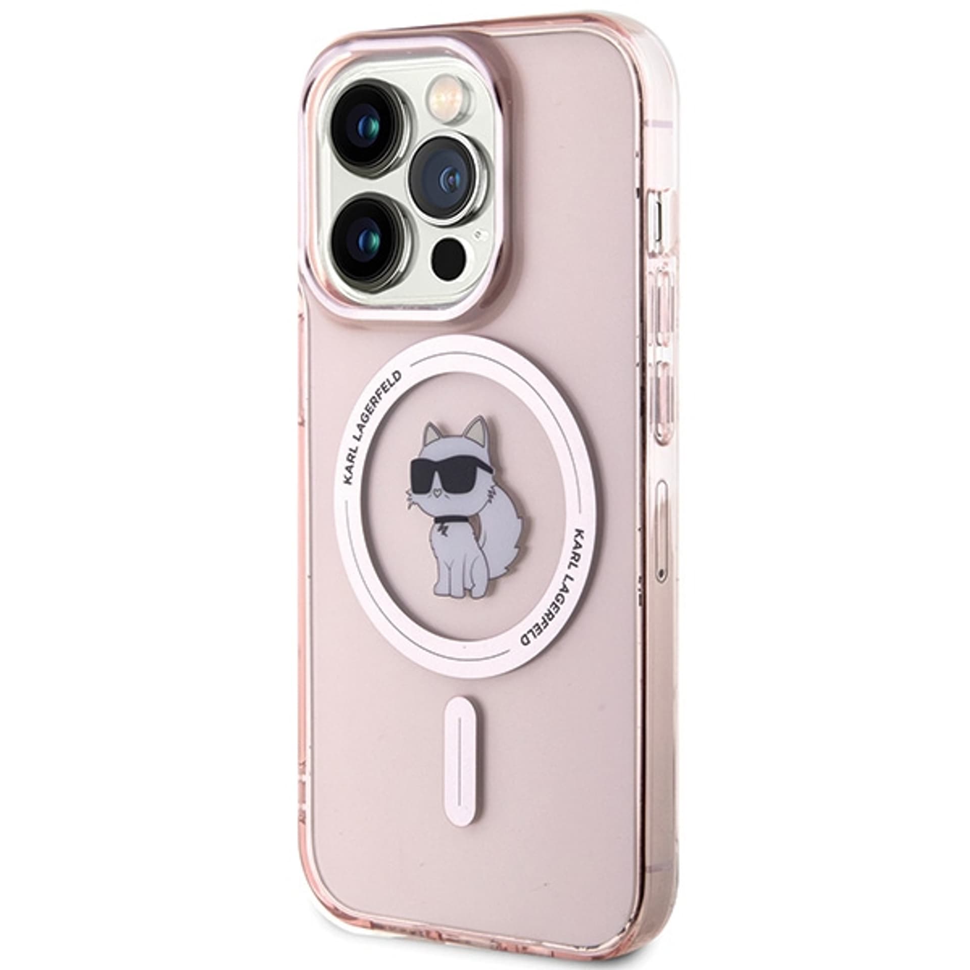 

Karl Lagerfeld KLHMP15LHFCCNOP iPhone 15 Pro 6.1" różowy/pink hardcase IML Choupette MagSafe