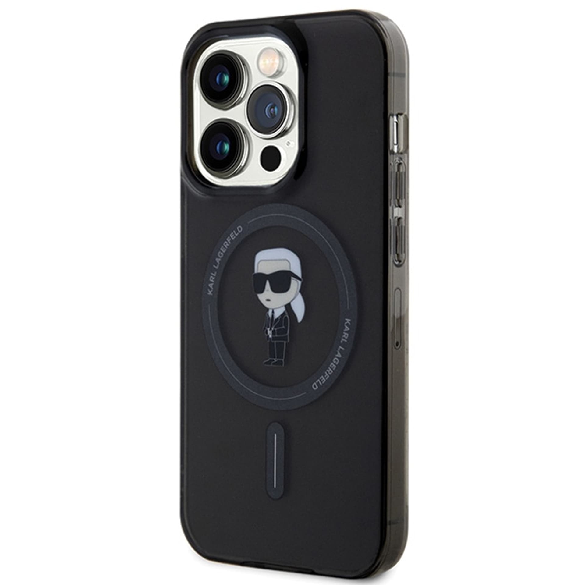 

Karl Lagerfeld KLHMP14LHFCKNOK iPhone 14 Pro 6.1" czarny/black hardcase IML Ikonik MagSafe