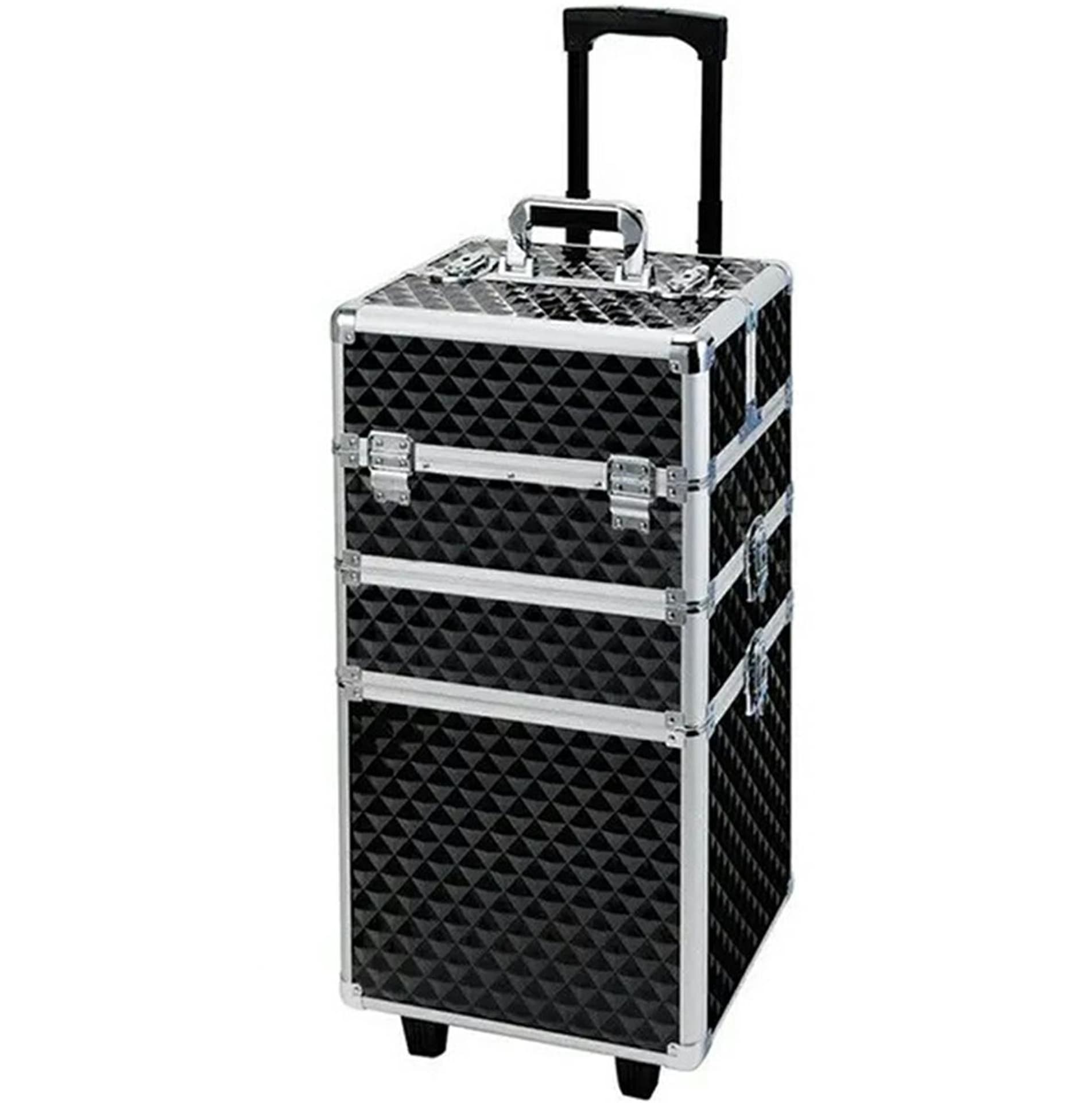 

CA19B Kufer na kółkach 3w1 61x36x25 black-silver