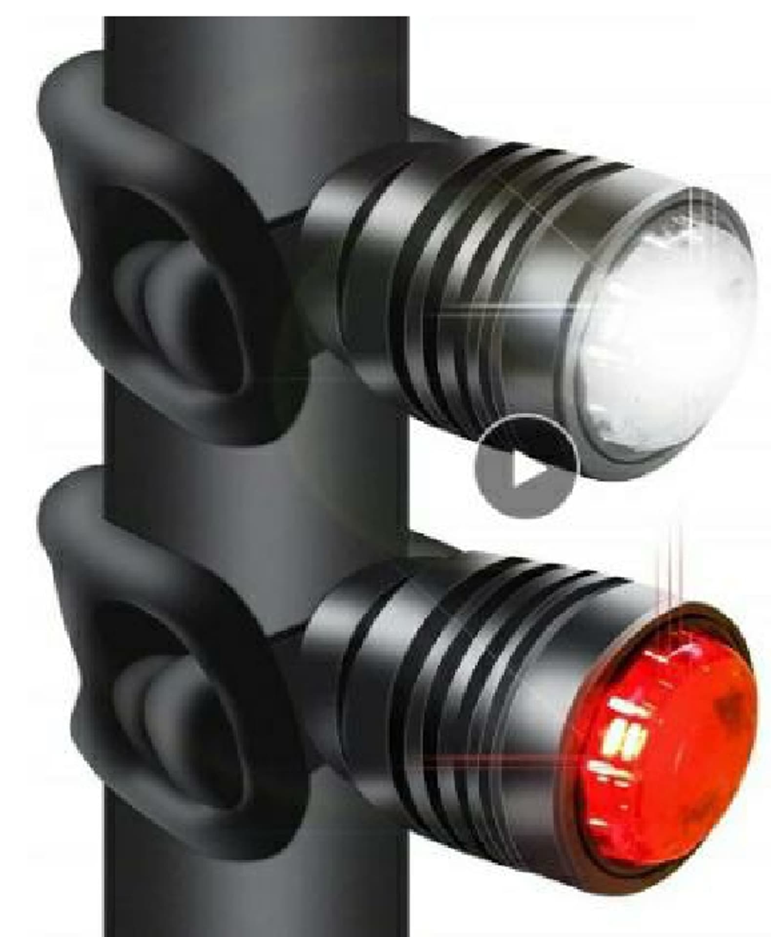 

ZD114 Lampka rowerowa przód tył 2 szt