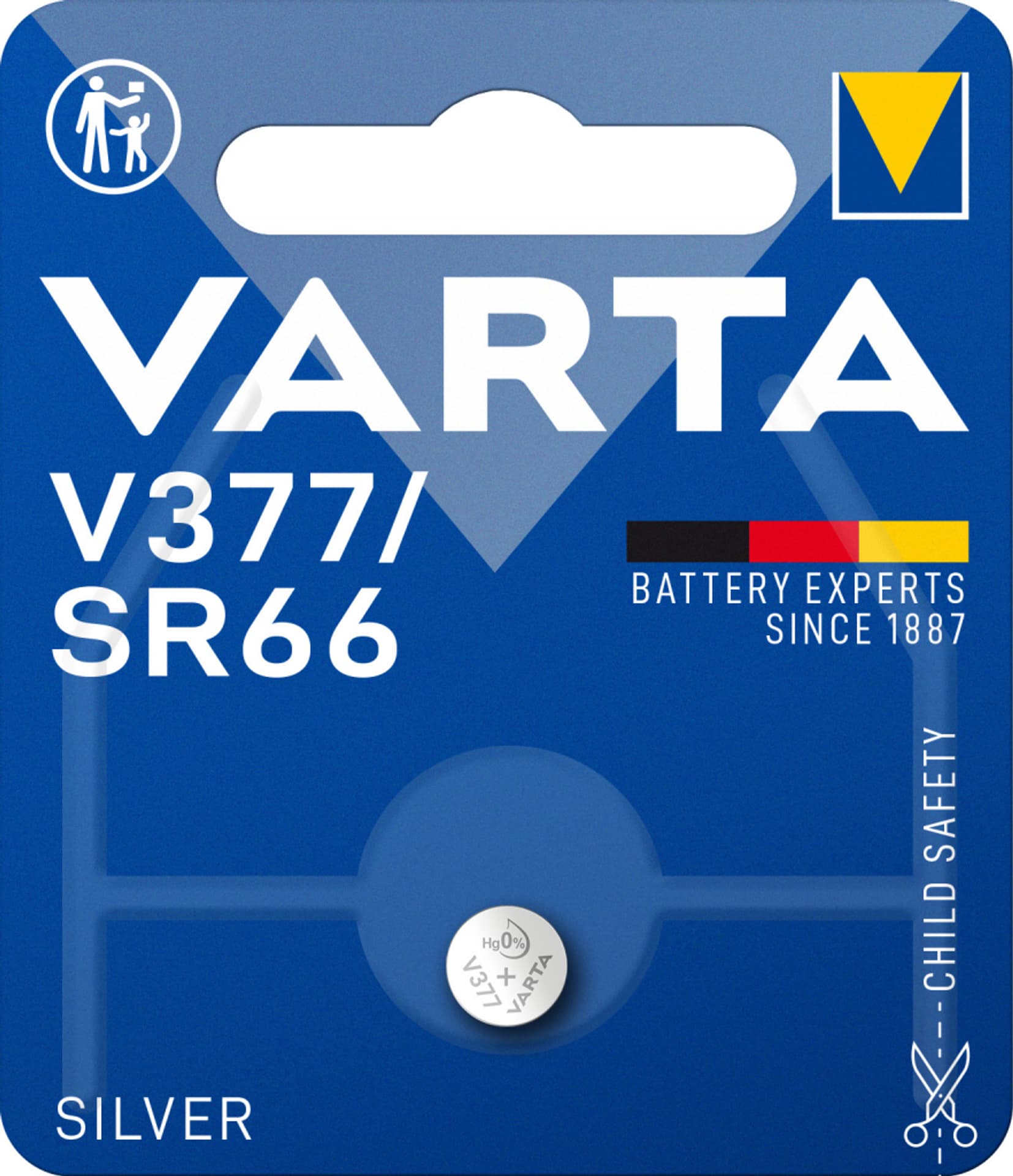 

BATERIA ZEGARKOWA SREBROWA VARTA V377 BL/1 24mAh