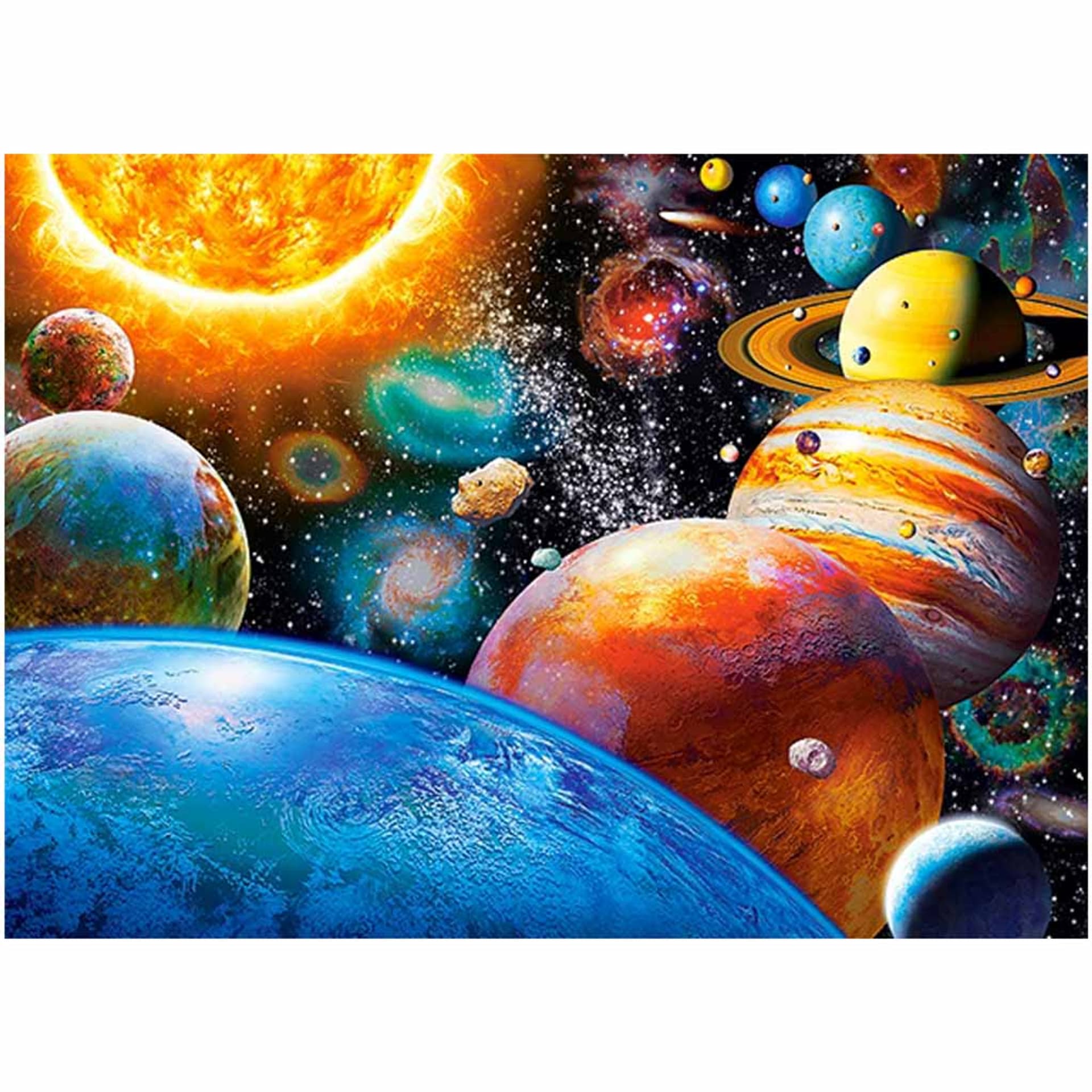 

CASTORLAND Puzzle 180 elementów Planets and their Moons - Planety i ich księżyce 7+