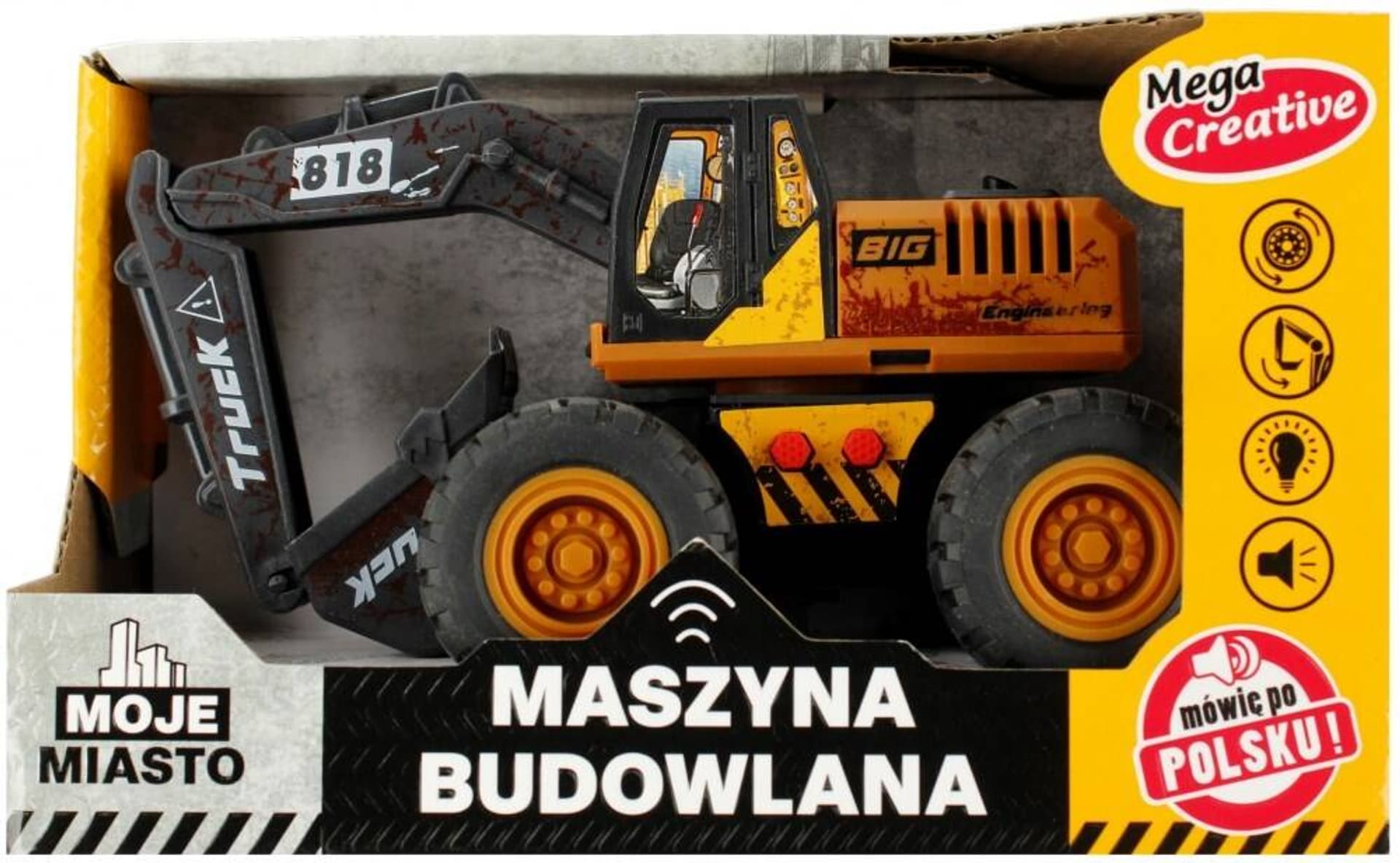 

Maszyna budowlana Koparka Moje Miasto MEGA CREATIVE 520397