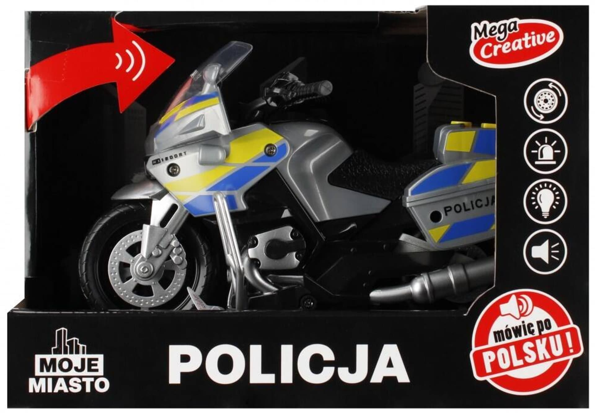 

Motocykl Policja Moje Miasto MEGA CREATIVE 520415