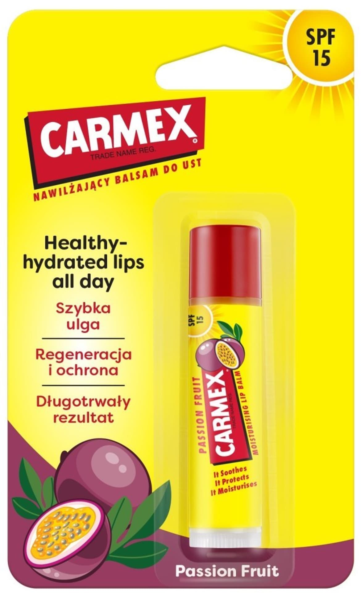 

CARMEX Naturally Nawilżający Balsam do ust - Marakuja 4.25g
