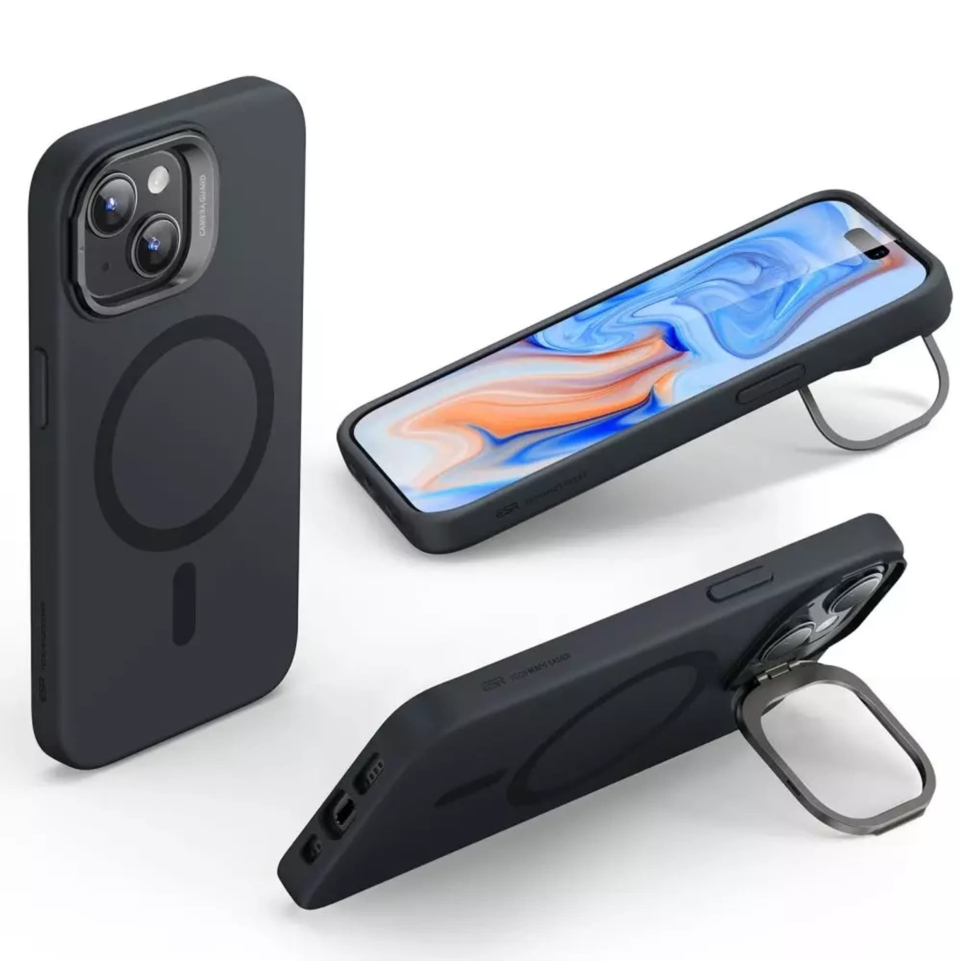 

Etui ESR Cloud Kickstand Halolock Magsafe do Apple iPhone 15 Plus Black