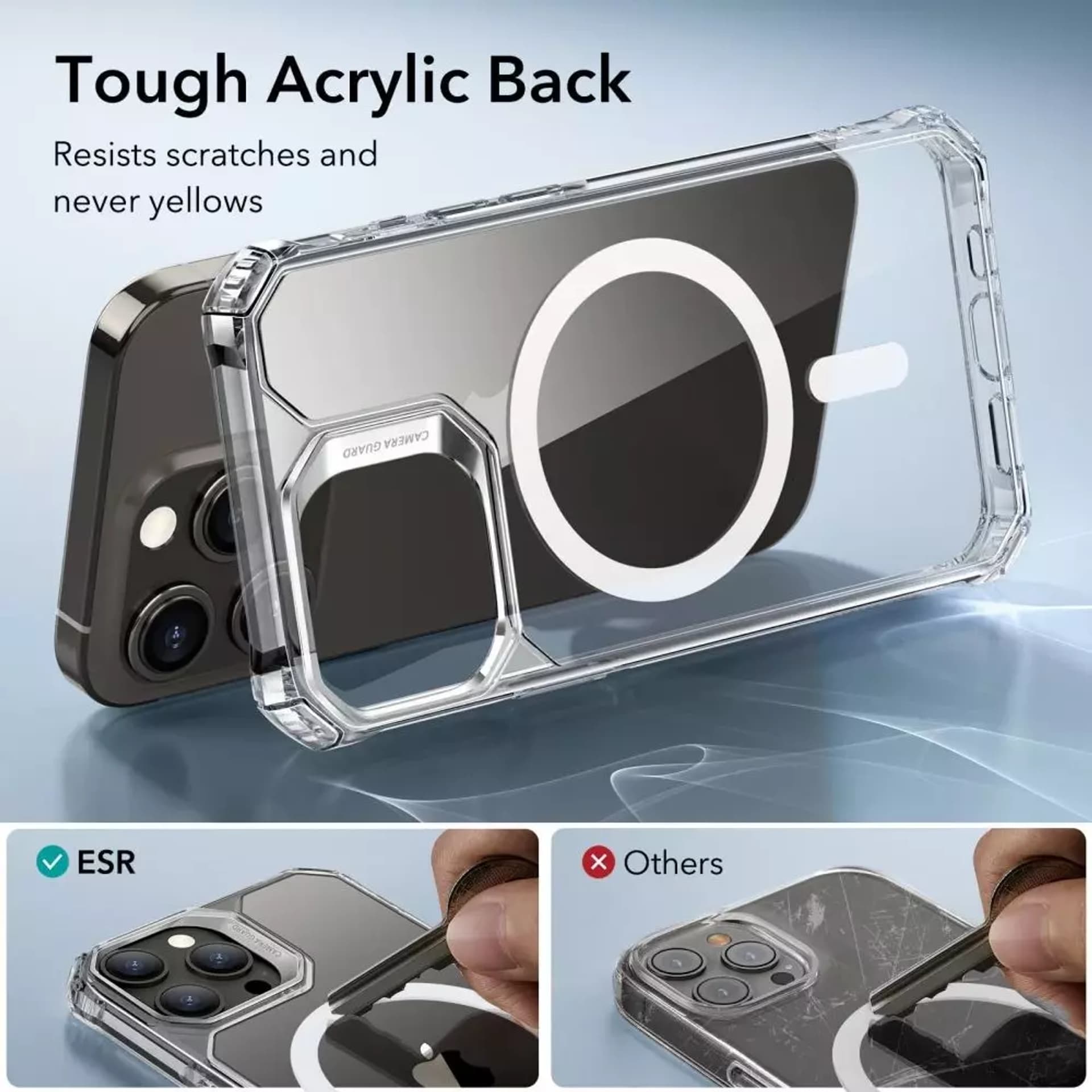 

Etui ESR Air Armor Halolock Magsafe do Apple iPhone 15 Pro Max Clear