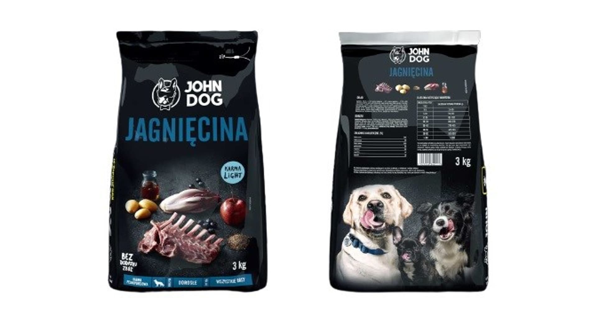 

John Dog PREMIUM Ś/D RASY LIGHT jagnięcina 3kg
