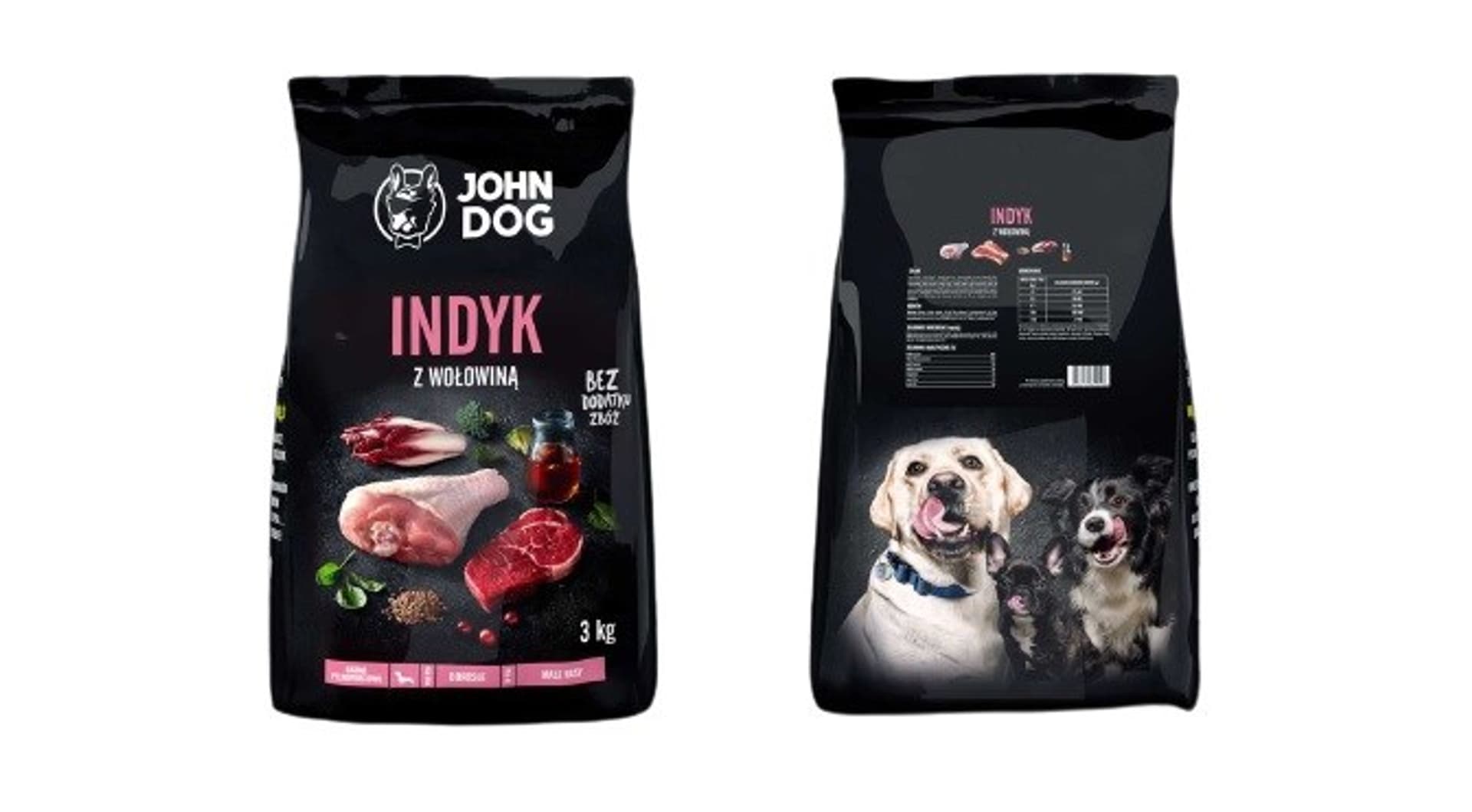 

John Dog PREMIUM MAŁE RASY indyk z wołowiną 3kg