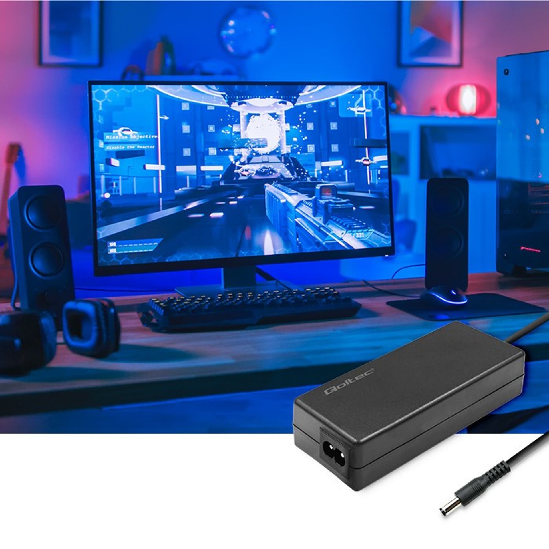 

QOLTEC ZASILACZ DO LAPTOPA 40W | 12V | 3.33A | 5.5*2.1 | +KABEL ZASILAJĄCY