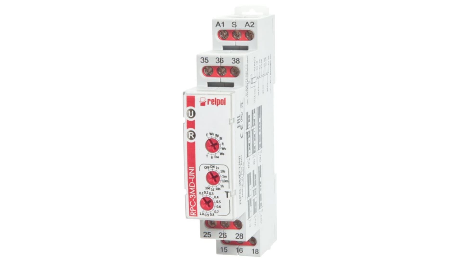 

Przekaźnik czasowy 3P 8A 12-240VAC/DC AgSnO2 RPC-3MD-UNI 856583