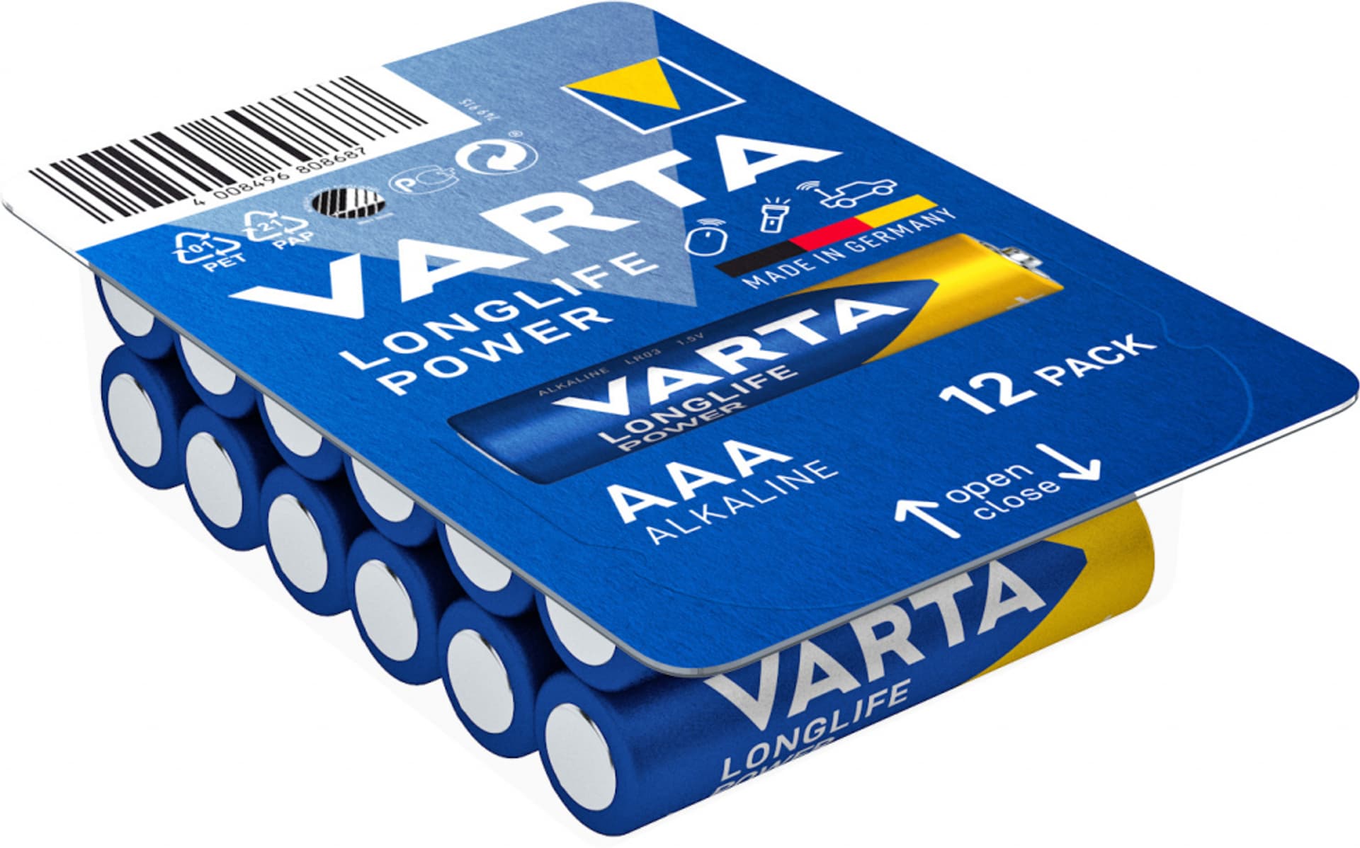 

BATERIE ALKALICZNE VARTA R3 (AAA) 12szt LONGLIFE POWER (HIGH ENERGY)