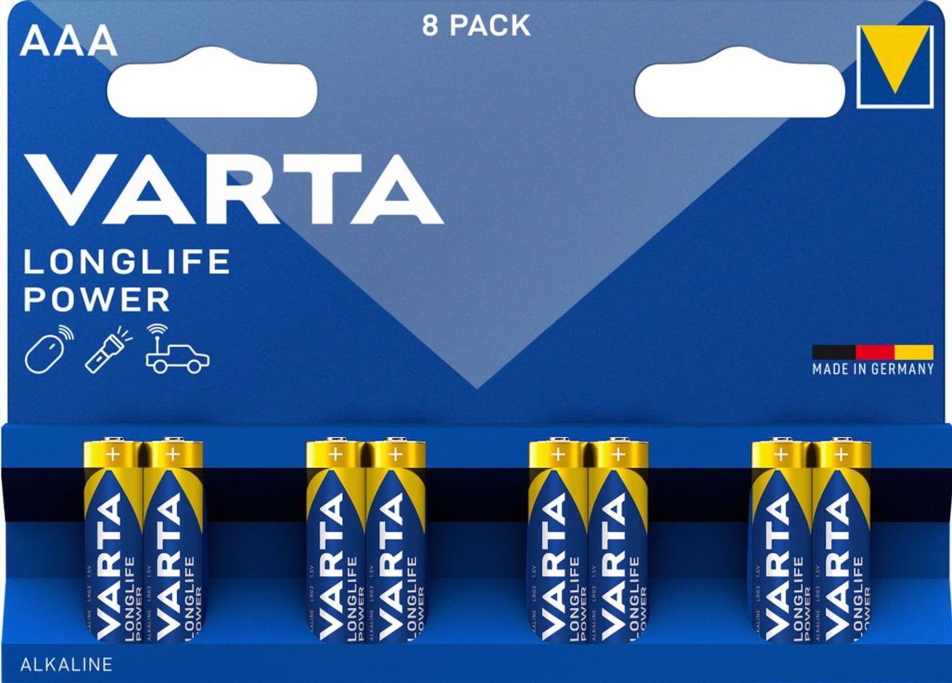 

BATERIE ALKALICZNE VARTA R3 (AAA) LONGLIFE POWER 8szt, Aaa) longlife power 8sz