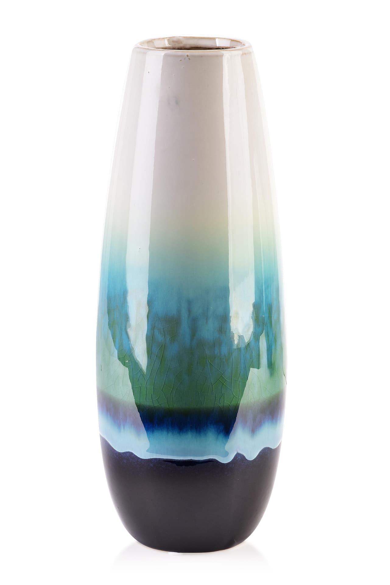 

YANDA GREEN Wazon 8xh32,5cm