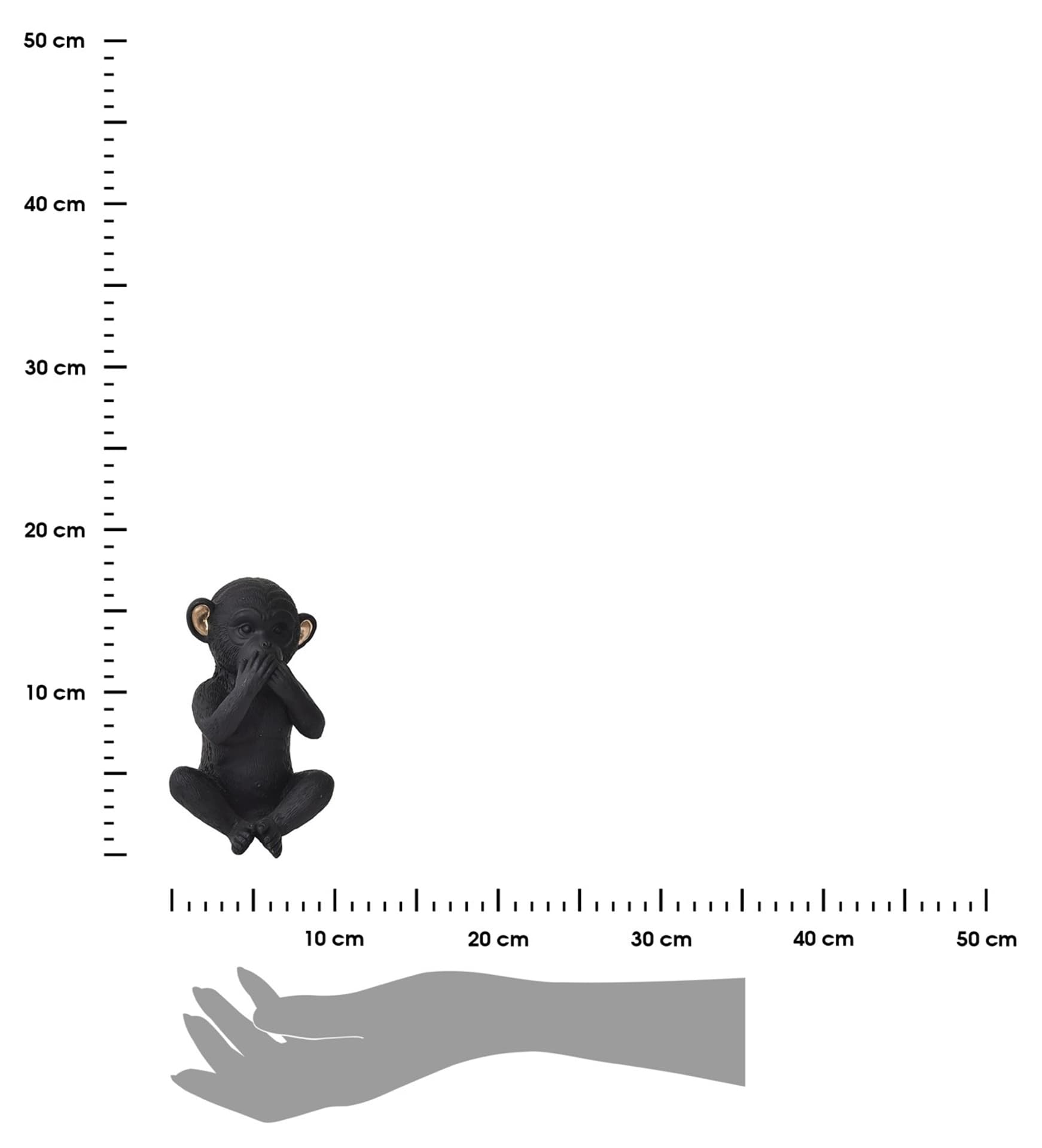 

Ozdobna figurka małpka Charlie Bouche