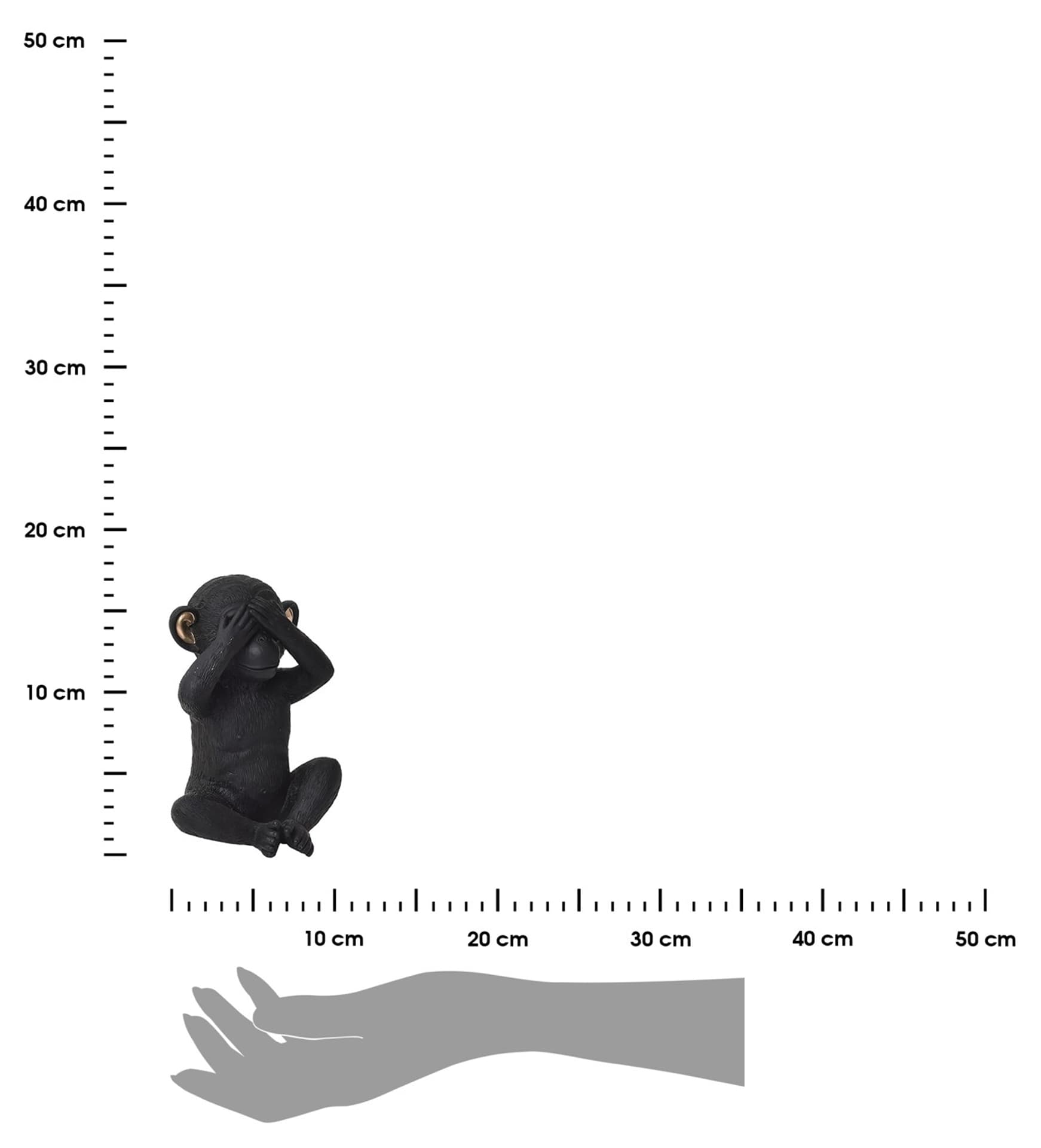 

Ozdobna figurka małpka Charlie Oeil