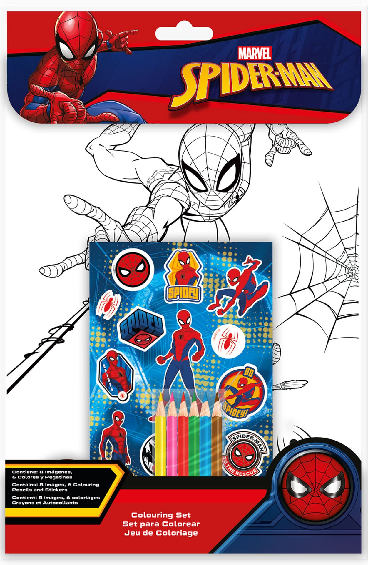 

ZESTAW DO KOLOROWANIA Z NAKLEJKAMI SPIDERMAN