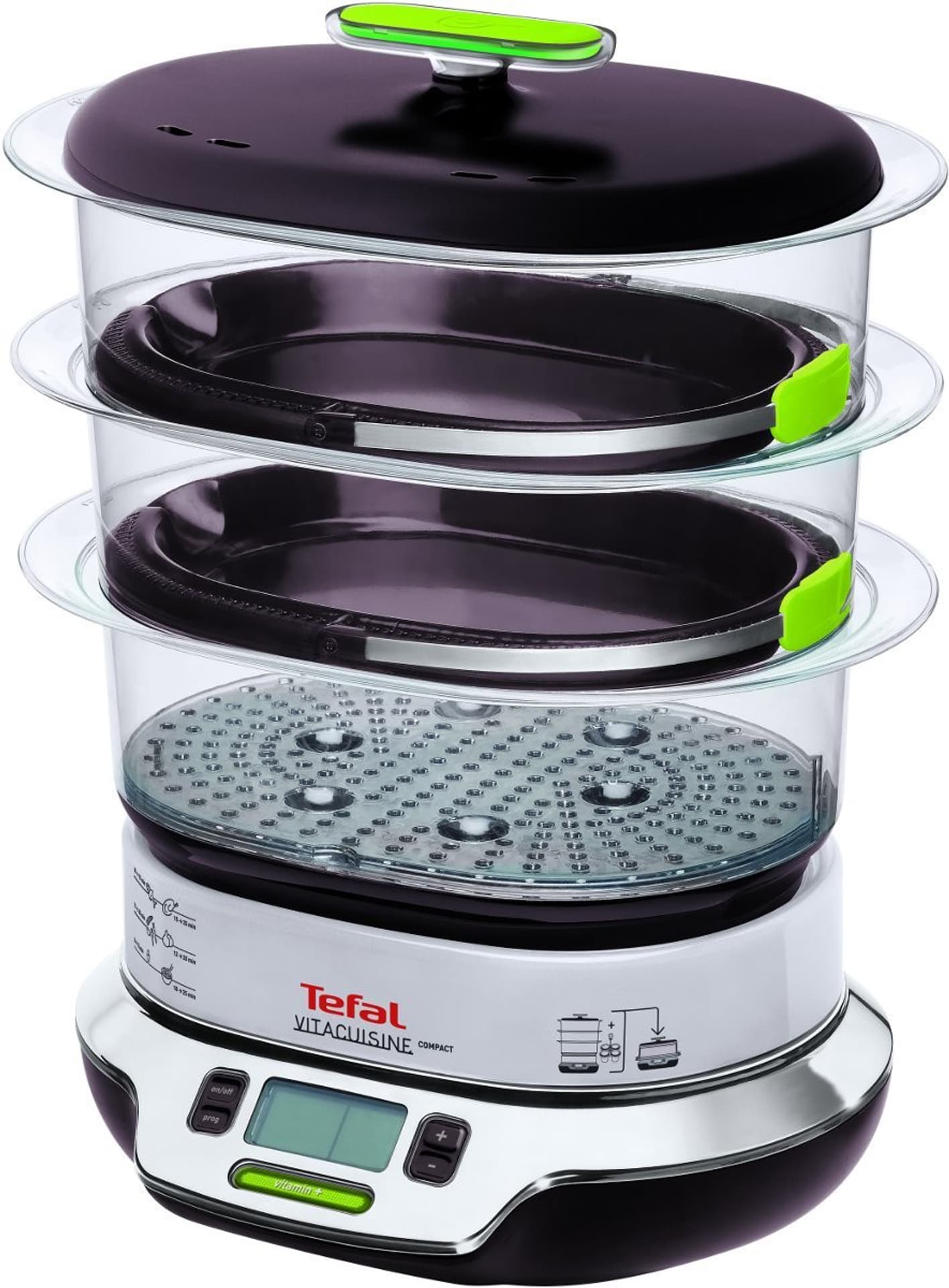 

Parowar TEFAL 1800W 10.3l Srebrno-czarny VS4003