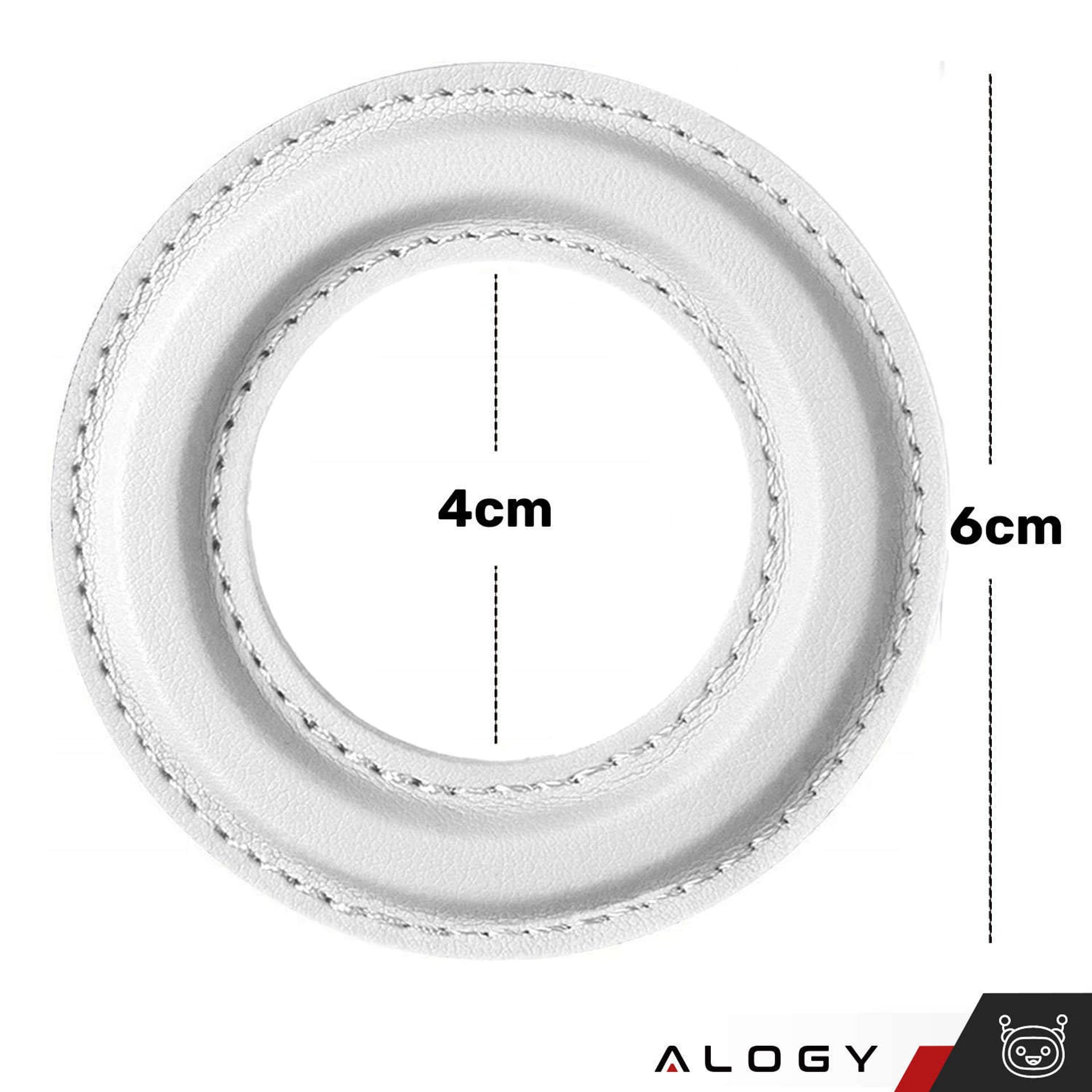 

Blaszka magnetyczna Alogy Uniwersalna Nakładka Pierścień Uchwyt do MagSafe Magnetic Ring White