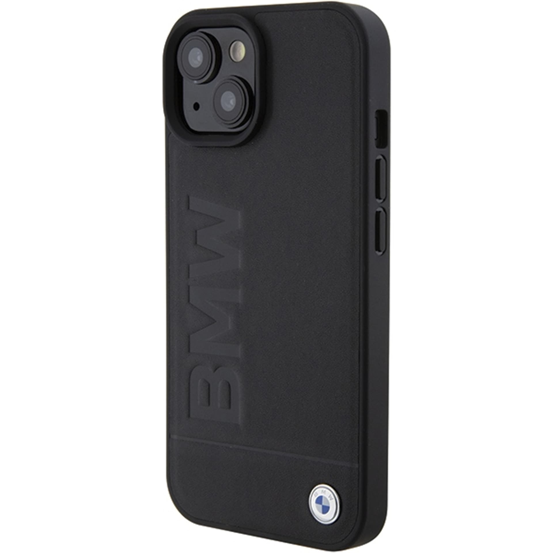 

BMW BMHMP15MSLLBK iPhone 15 Plus 6.7" czarny/black MagSafe Leather Hot Stamp