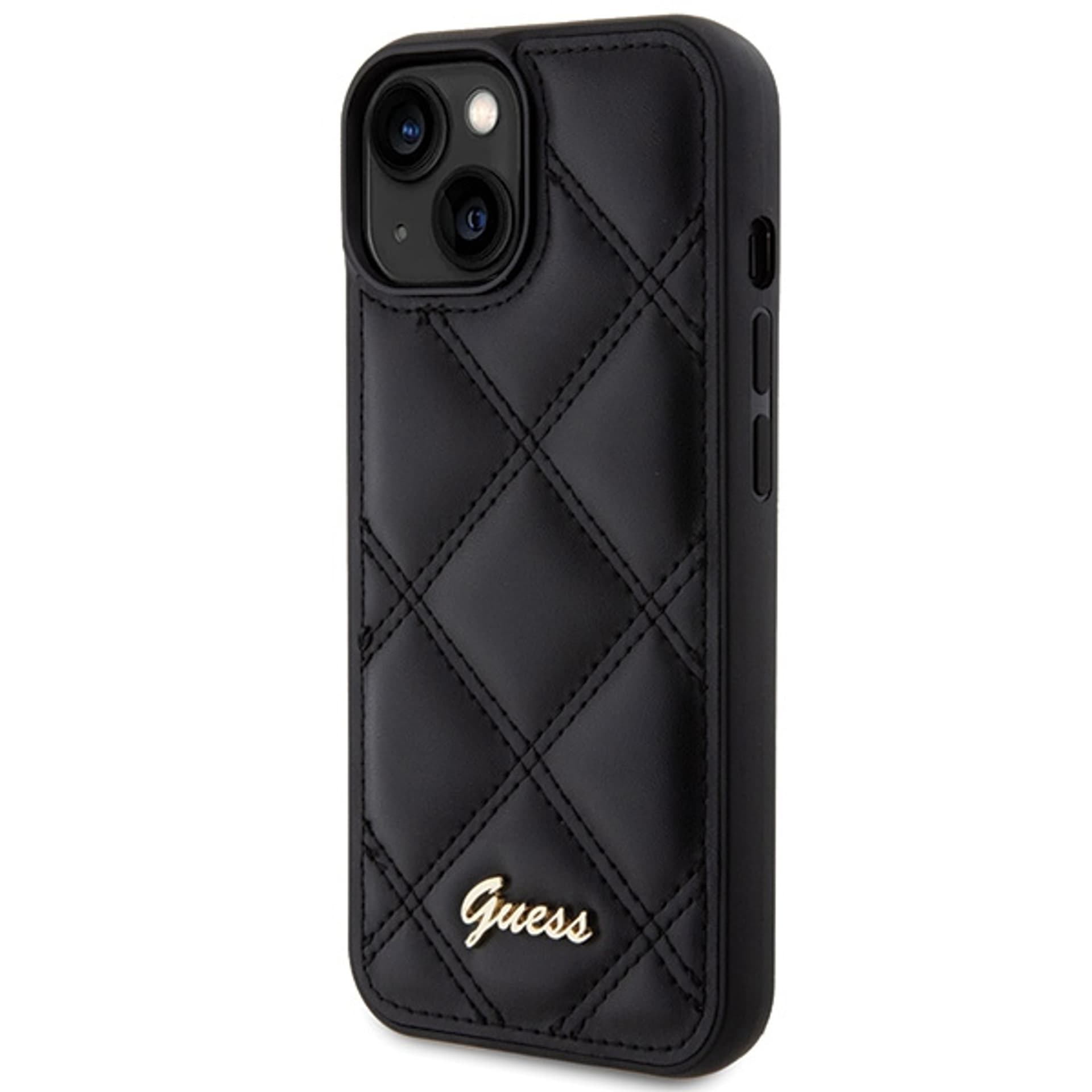 

Guess GUHCP15SPSQSQSK iPhone 15 / 14 / 13 6.1" czarny/black hardcase Quilted Metal Logo