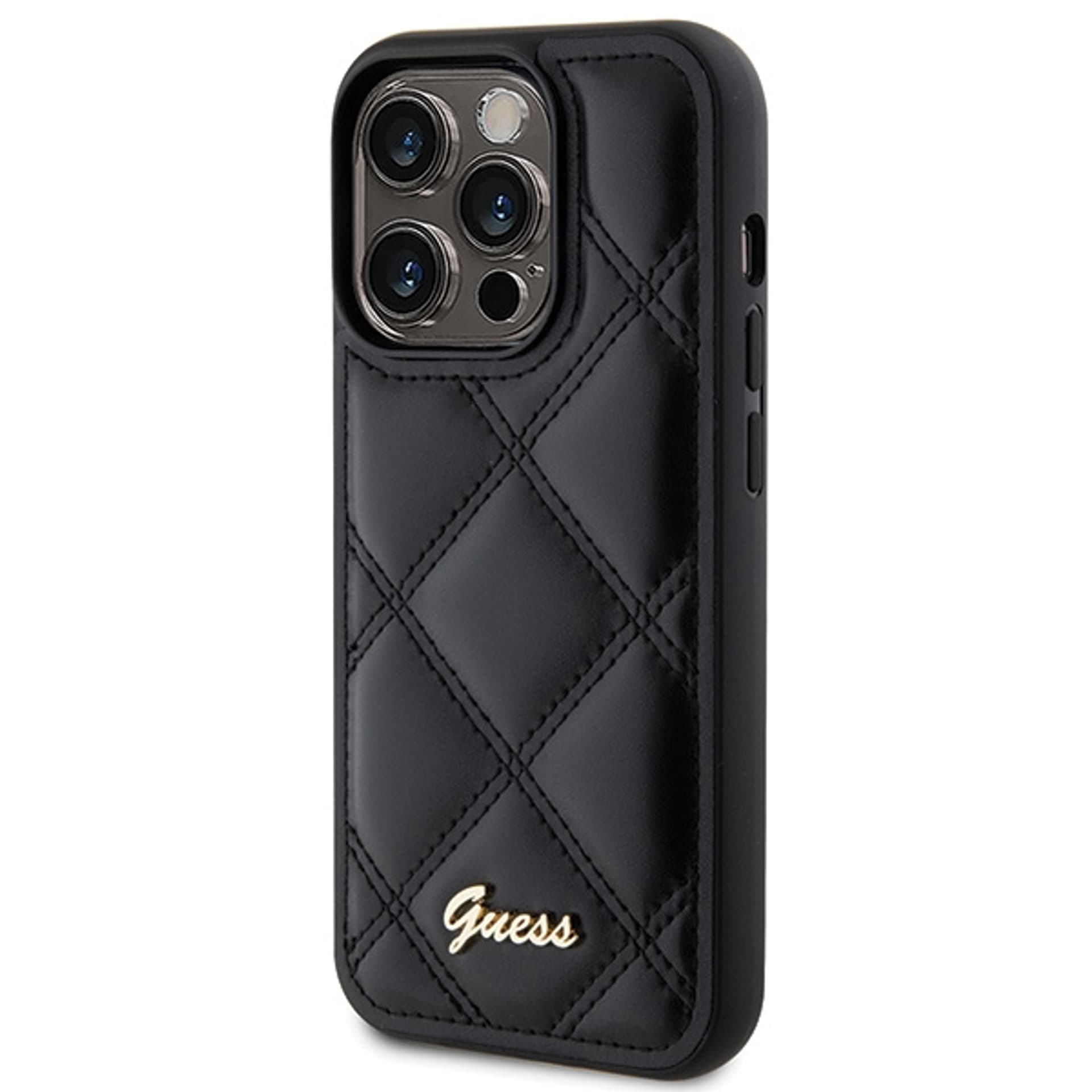 

Guess GUHCP15XPSQSQSK iPhone 15 Pro Max 6.7" czarny/black hardcase Quilted Metal Logo