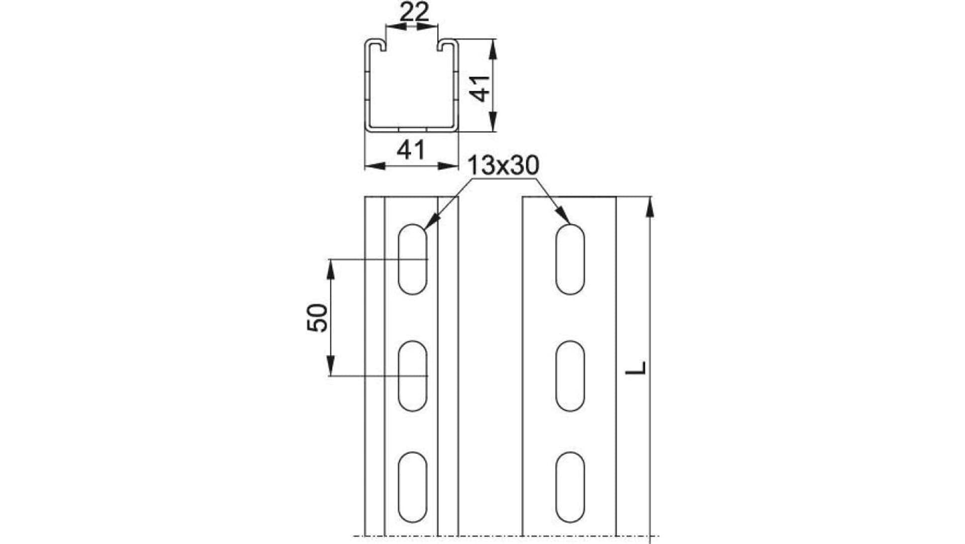 

Ceownik montażowy CMP41H41/2MC 851120