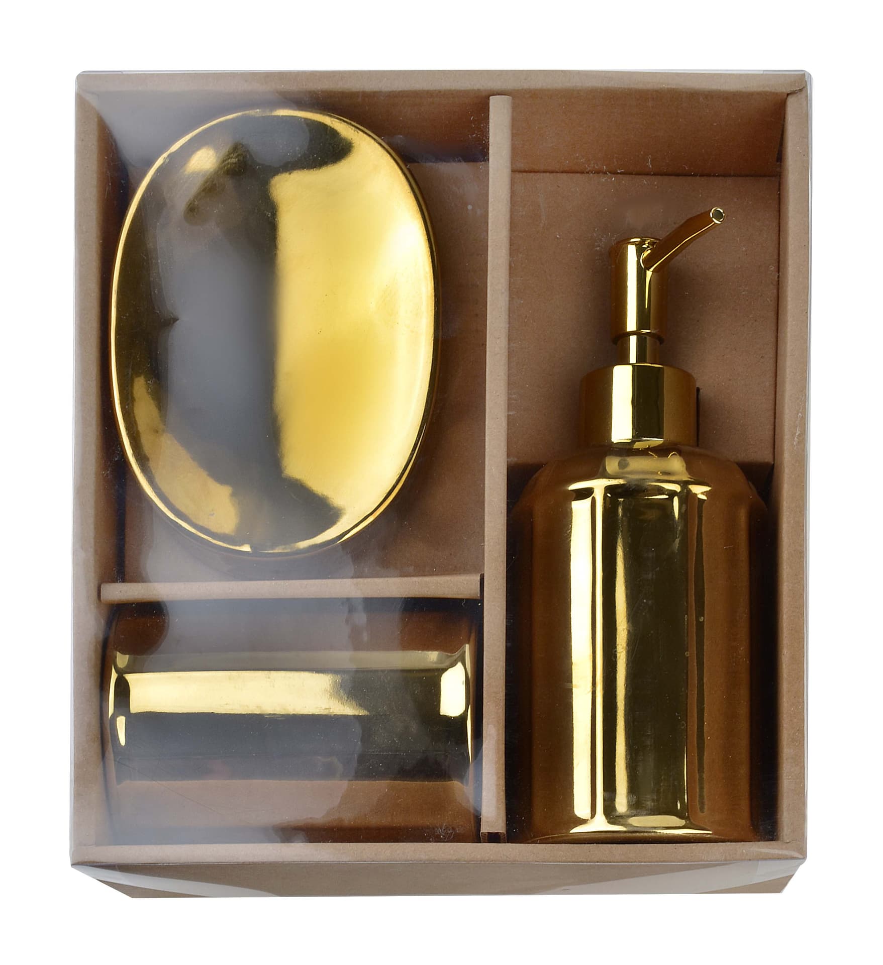 

CIRI GOLD Komplet łazienkowy złoty 350ml