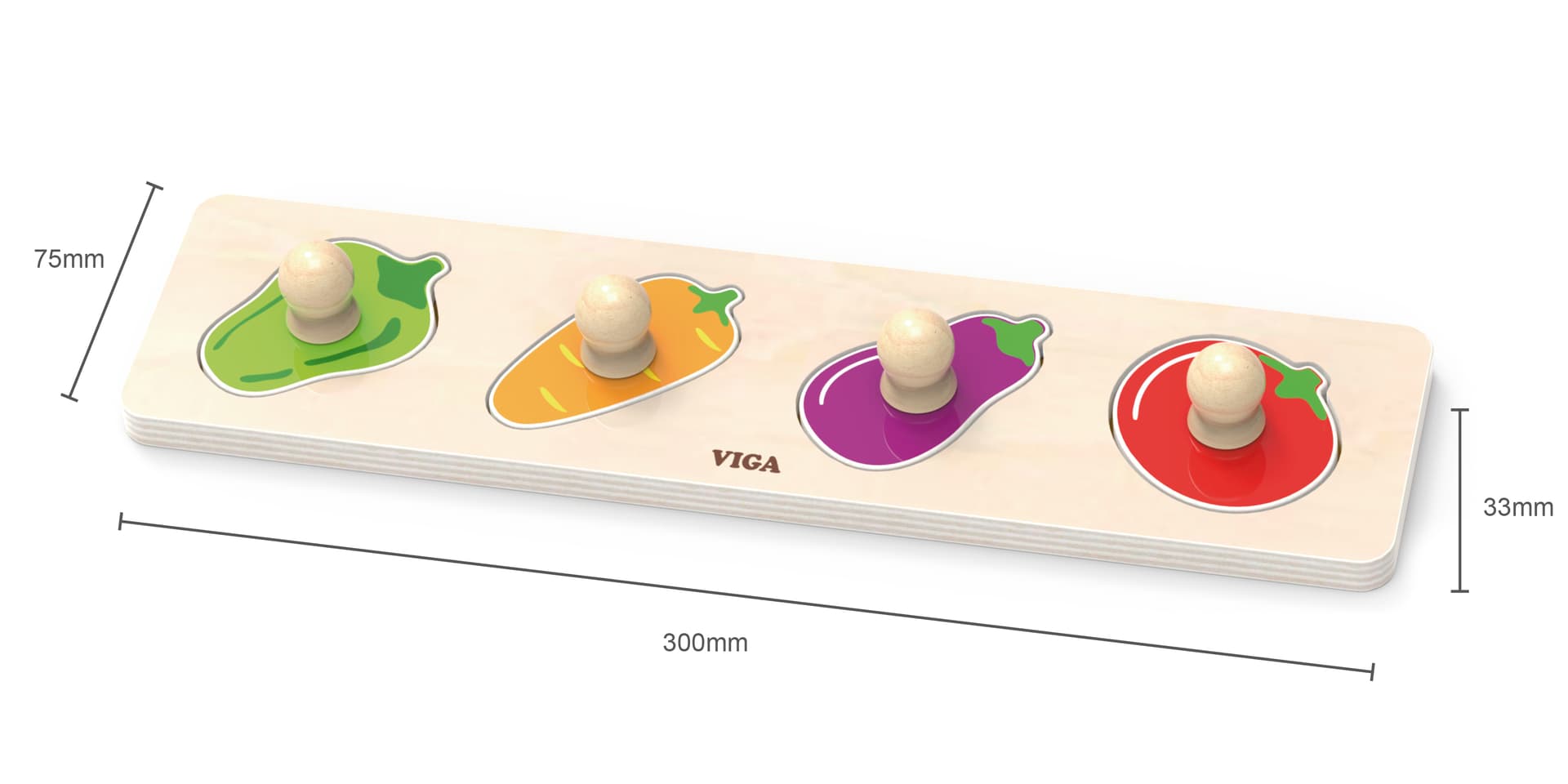 

Viga 44532 Pierwsze puzzle z uchwytami - warzywa