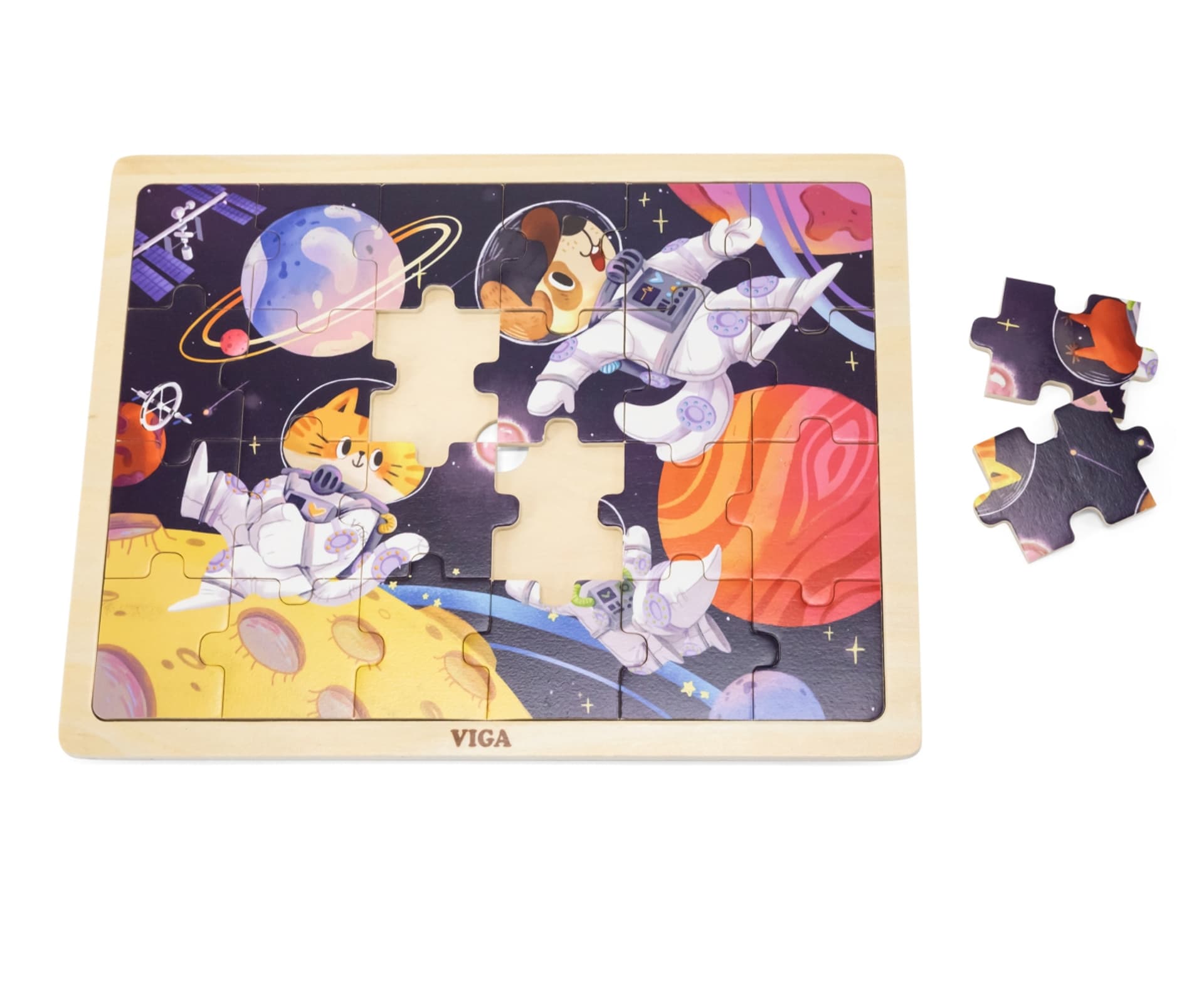 

Viga 44646 Puzzle na podkładce 24 elementy - kosmos