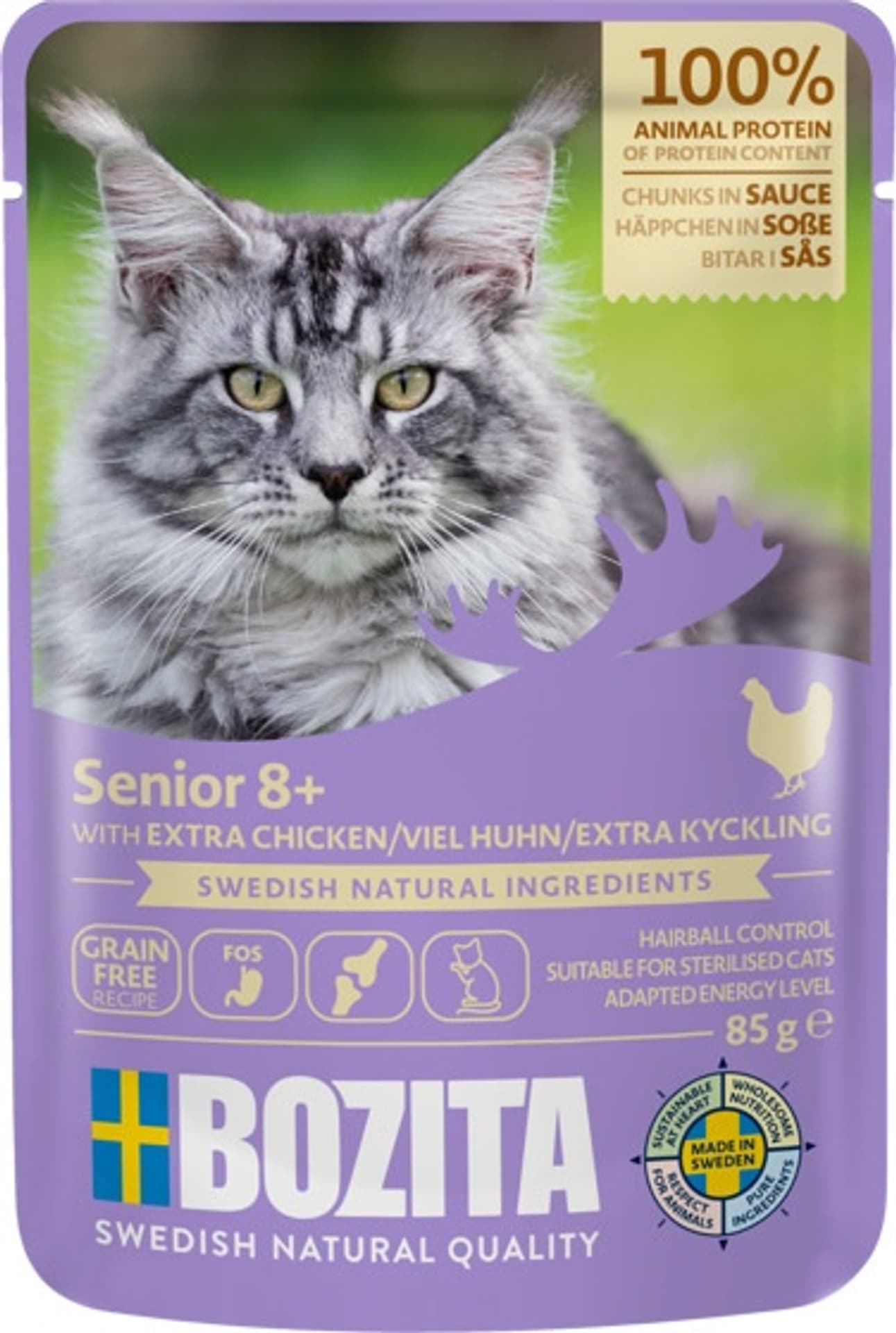 

Bozita Cat Senior 8+ Kurczak w sosie saszetka 85g