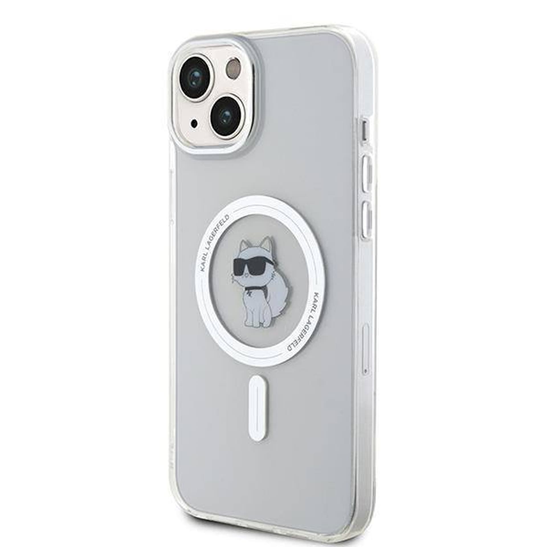 

Oryginalne Etui APPLE IPHONE 15 PLUS Karl Lagerfeld Hardcase IML Choupette MagSafe (KLHMP15MHFCCNOT) transparentne, Klhmp15mhfccnot) transparentn