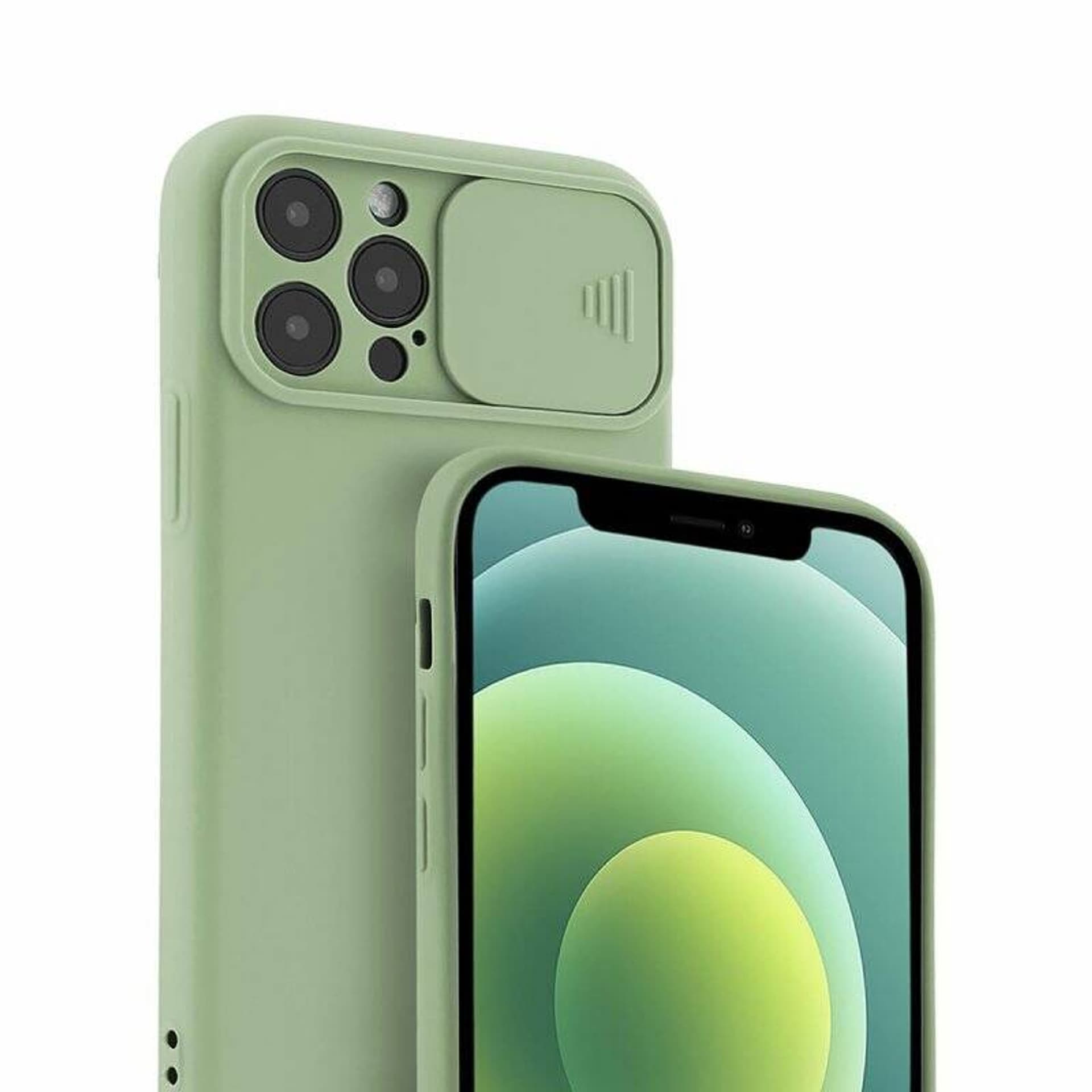 

Etui MOTOROLA MOTO G10 / G30 Silikonowe z Osłoną na Aparat Nexeri Silicone Lens jasna zieleń