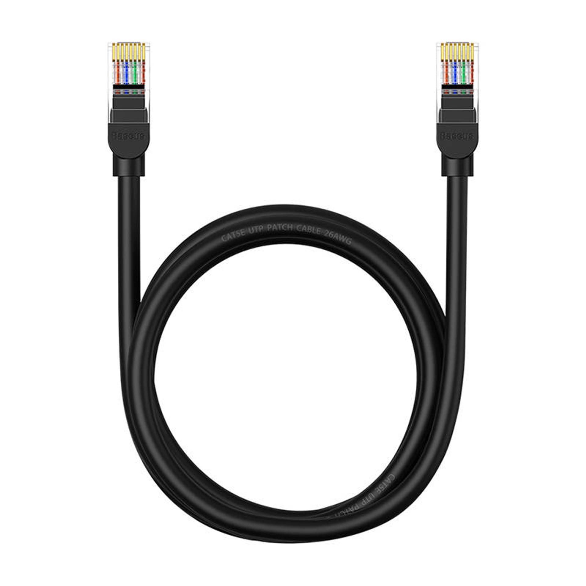 

Kabel sieciowy Baseus Ethernet CAT5, 1,5m (czarny)