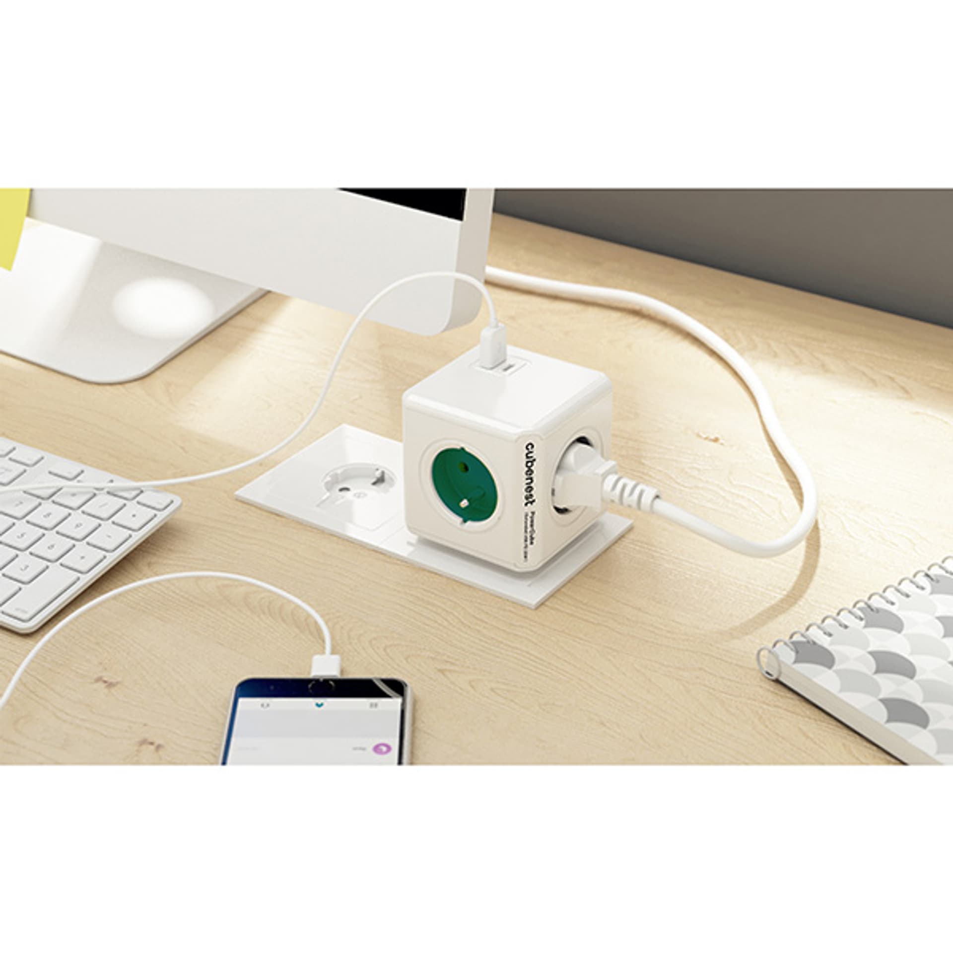 

Listwa zasilająca 250V, CEE7 (widelec) - POWERCUBE, .1m, ORIGINAL USB, zielona, POWERCUBE, Widelec) - powercube/original usb/zielona/powercub