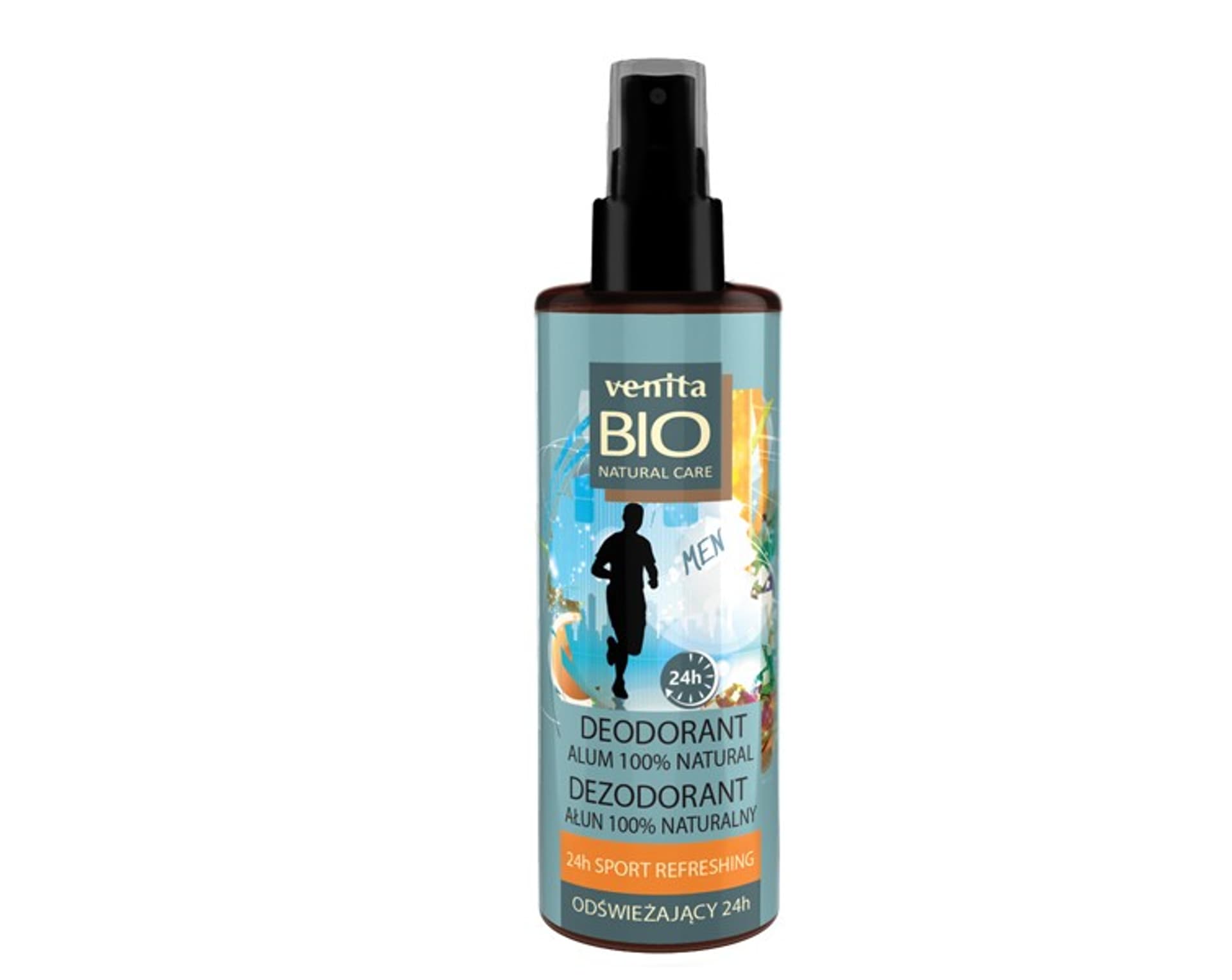 

VENITA Bio Natural Care Men Dezodorant do stóp 100% naturalny ałun - 24h Sport Refreshing 100ml