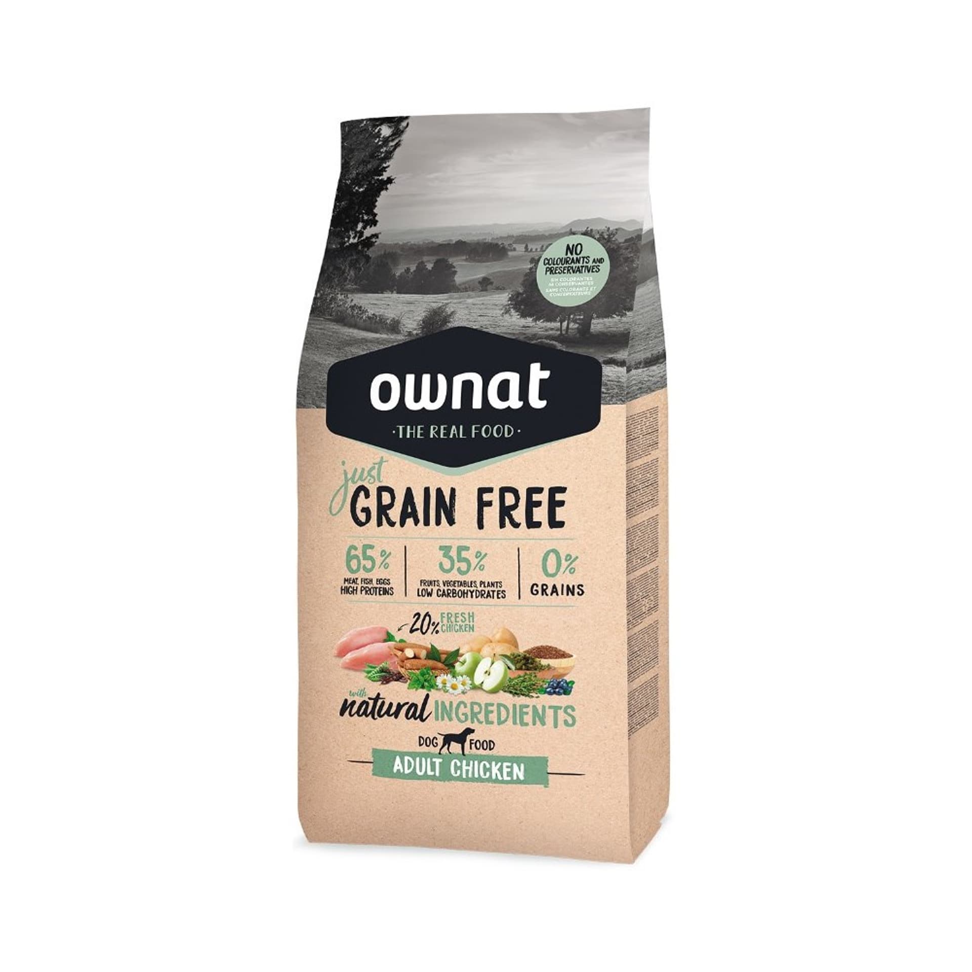 

OWNAT Grain Free JUST Adult Chicken dla psów 14kg