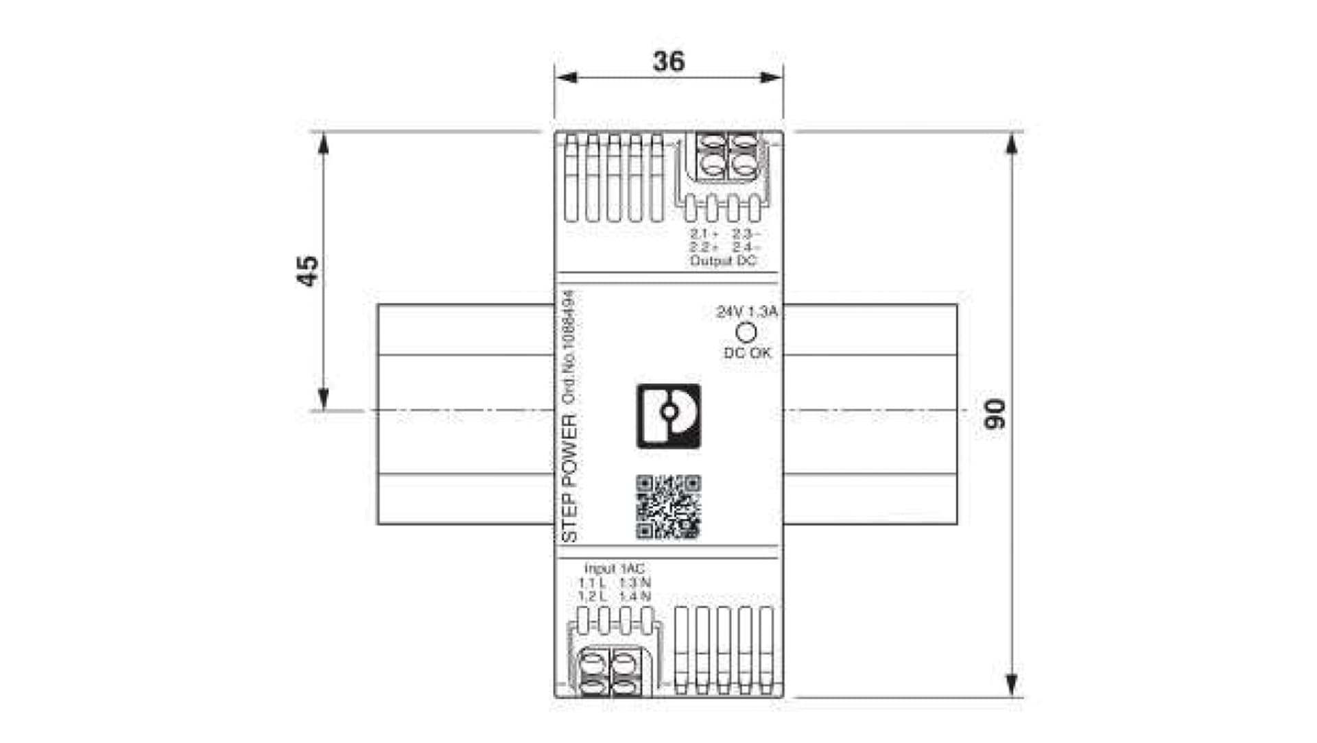 

Zasilacz STEP3-PS/1AC/24DC/1.3/PT 1088494