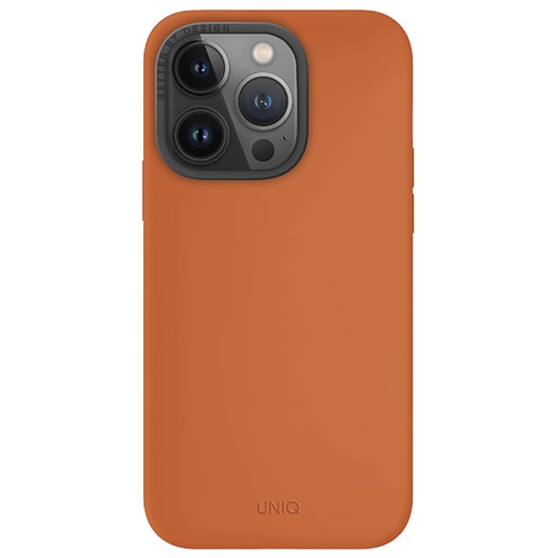 

UNIQ etui Lino Hue iPhone 15 Pro 6.1" Magclick Charging pomarańczowy/sunset orange